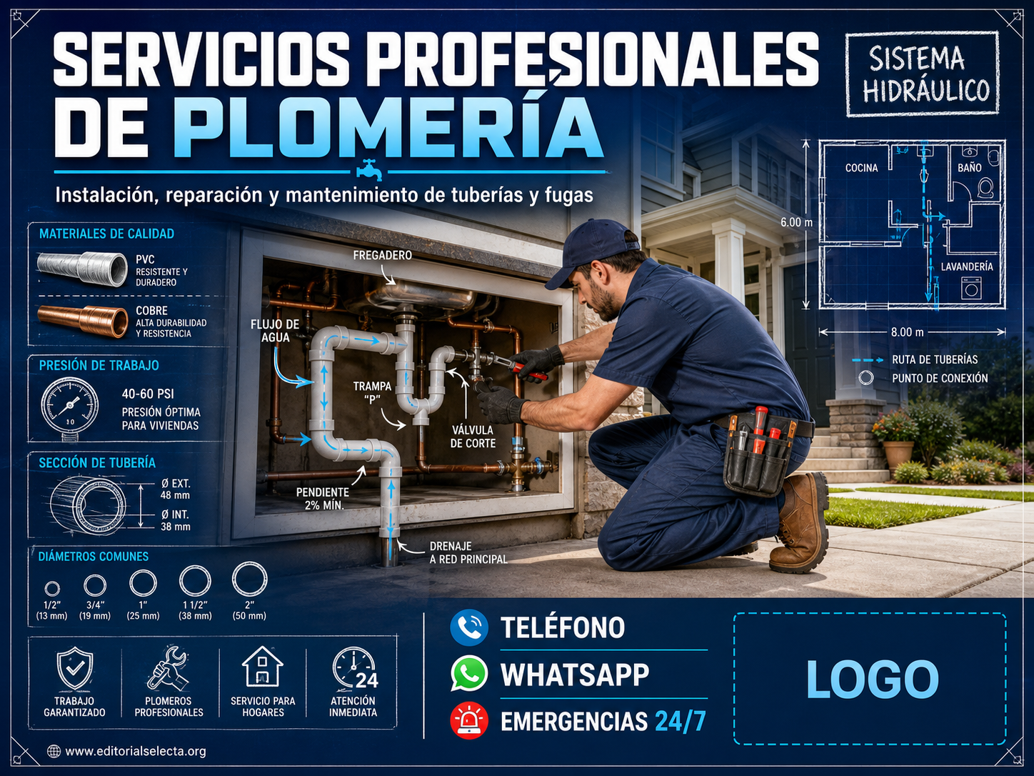 Yard Sign · Plomeros (Frente)