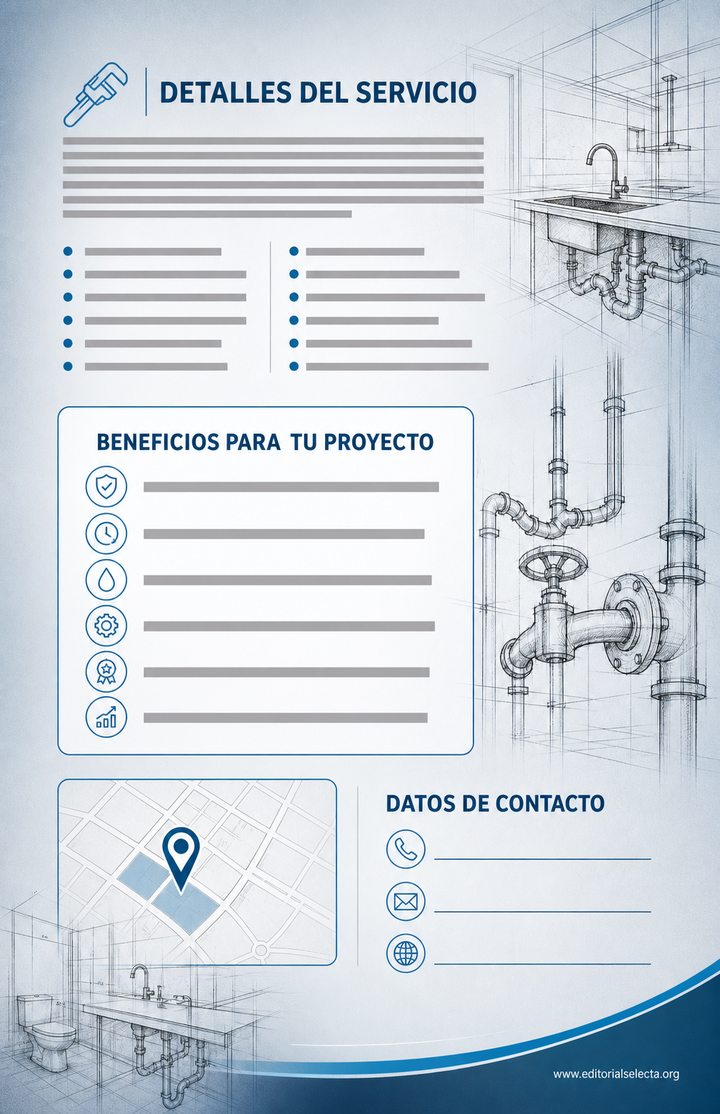 Flyer Media Carta · Plomeros (Frente) 2