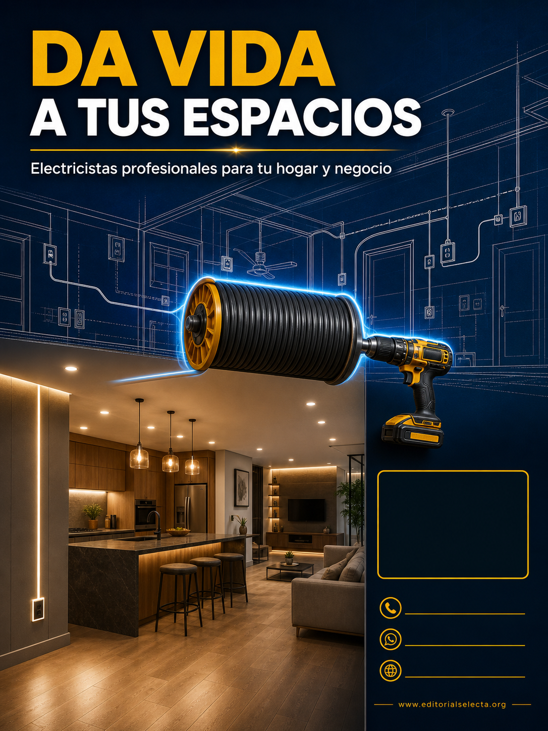 Yard Sign · Electricistas (Frente)