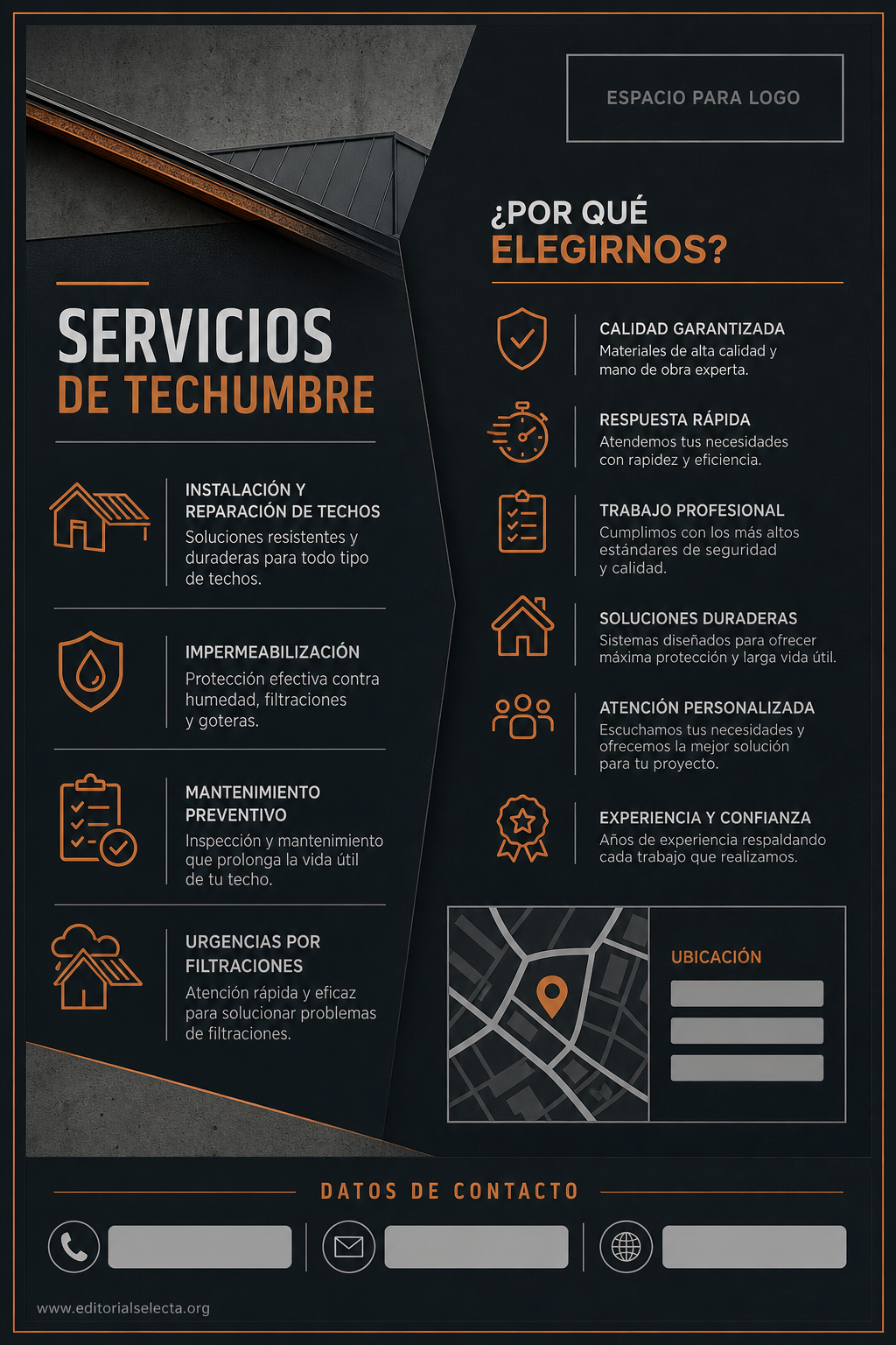 Flyer Media Carta · Roferos / Techeros (Frente) 2