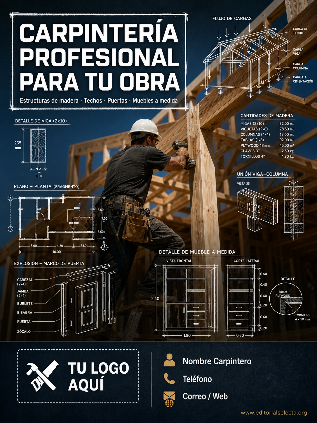 Yard Sign · Carpinteros (Frente)