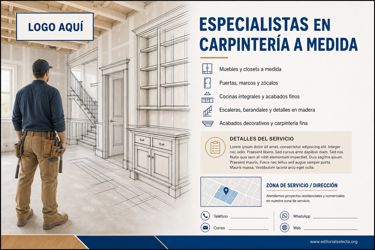 Yard Sign · Carpinteros (Frente) 2