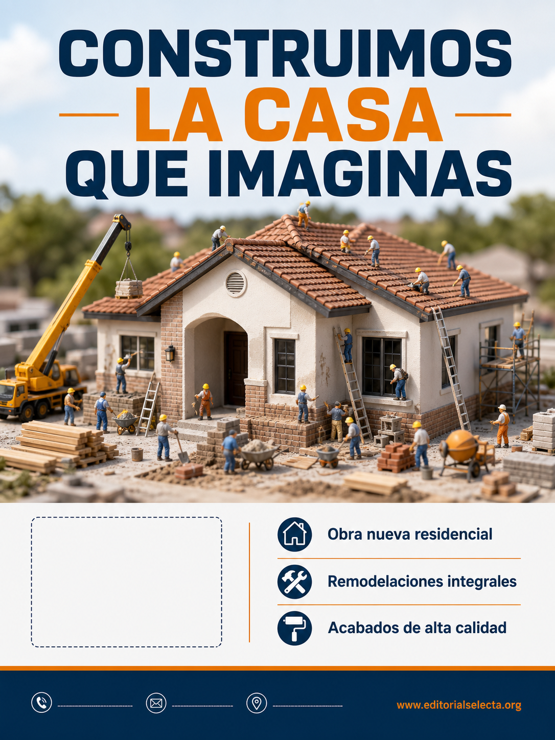 Yard Sign · Residencial: Construcción de viviendas, casas unifamiliares, (Frente)