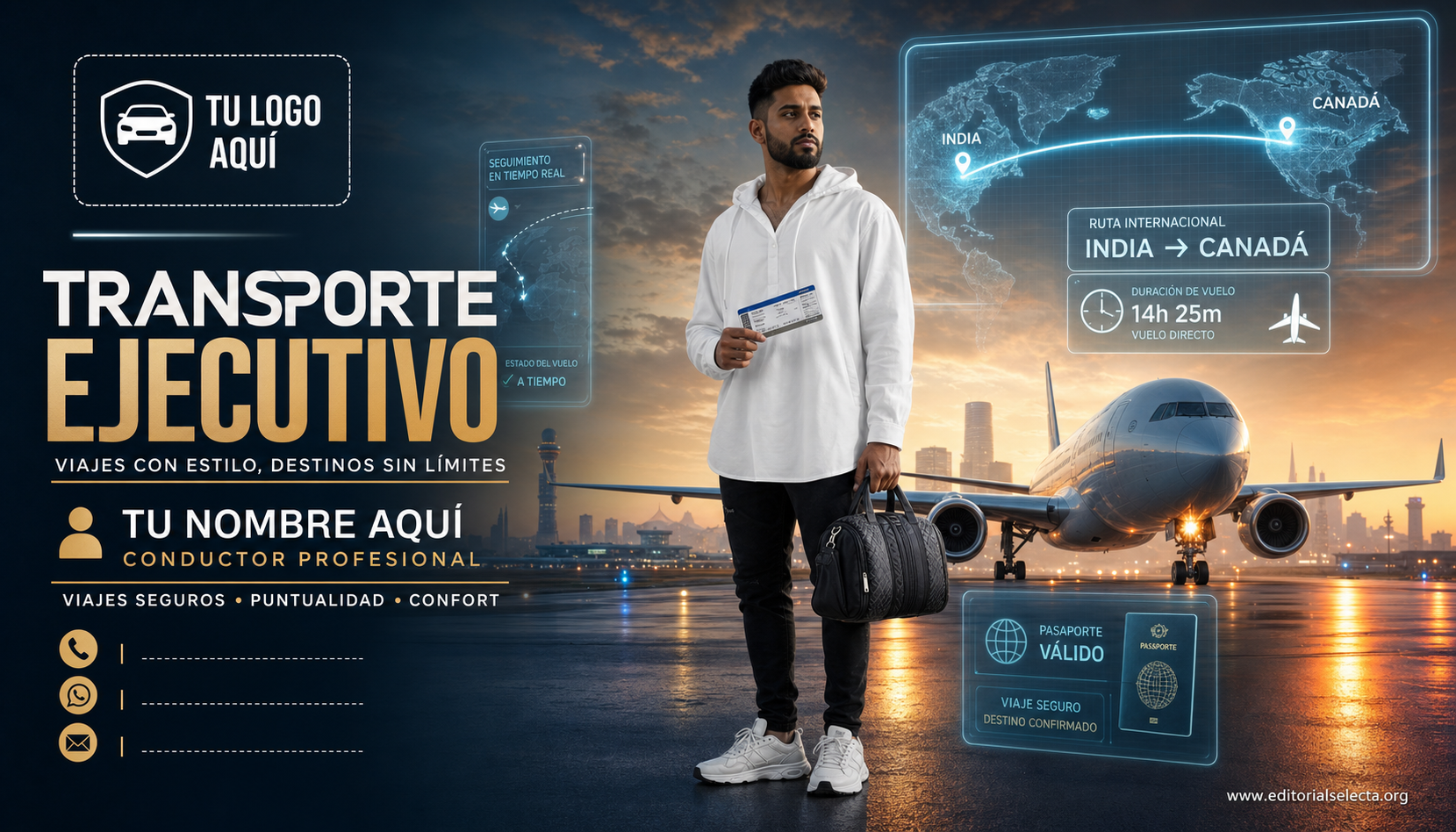 Tarjeta de Presentación Estándar · Uber (Frente)