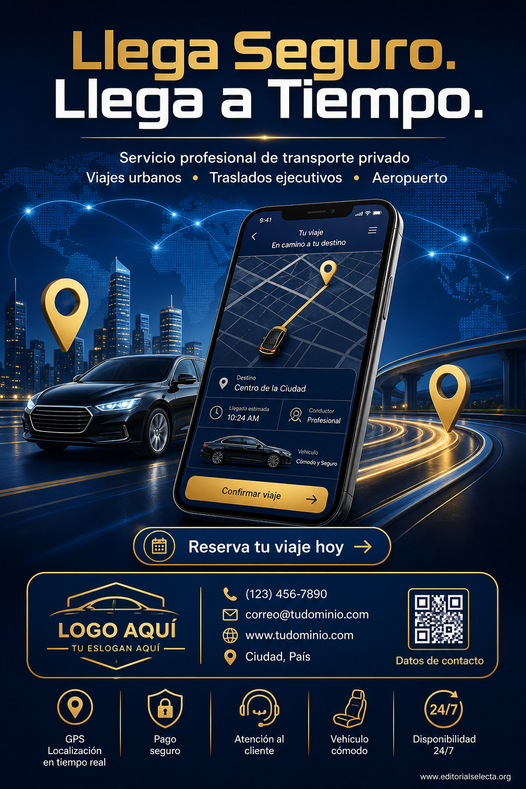 Tarjeta de Presentación Estándar · Uber (Frente)
