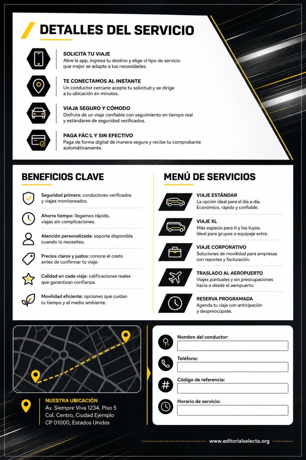Flyer Media Carta · Uber (Reverso)