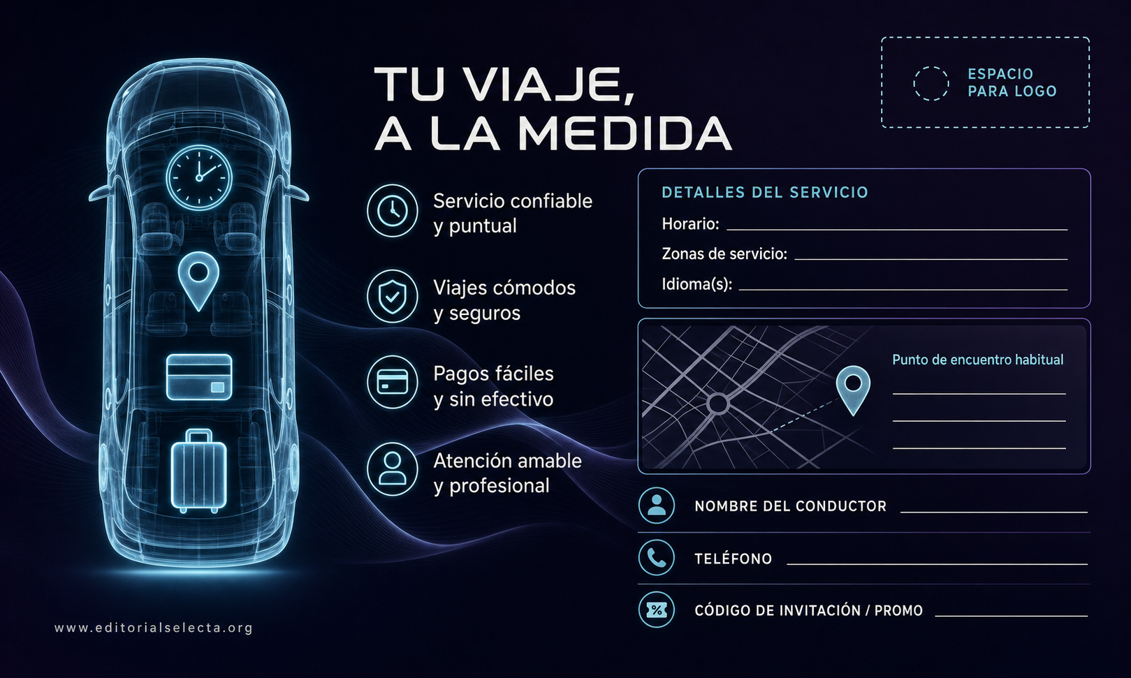 Tarjeta de Presentación Estándar · Lyft (Frente) 2