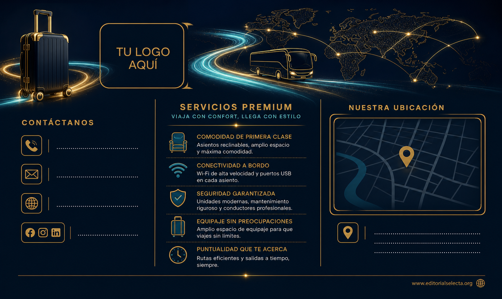 Tarjeta de Presentación Estándar · Bus (Frente) 2