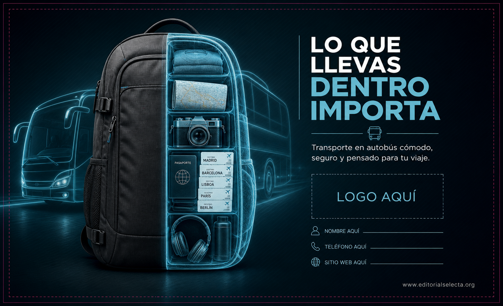 Tarjeta de Presentación Estándar · Bus (Frente)
