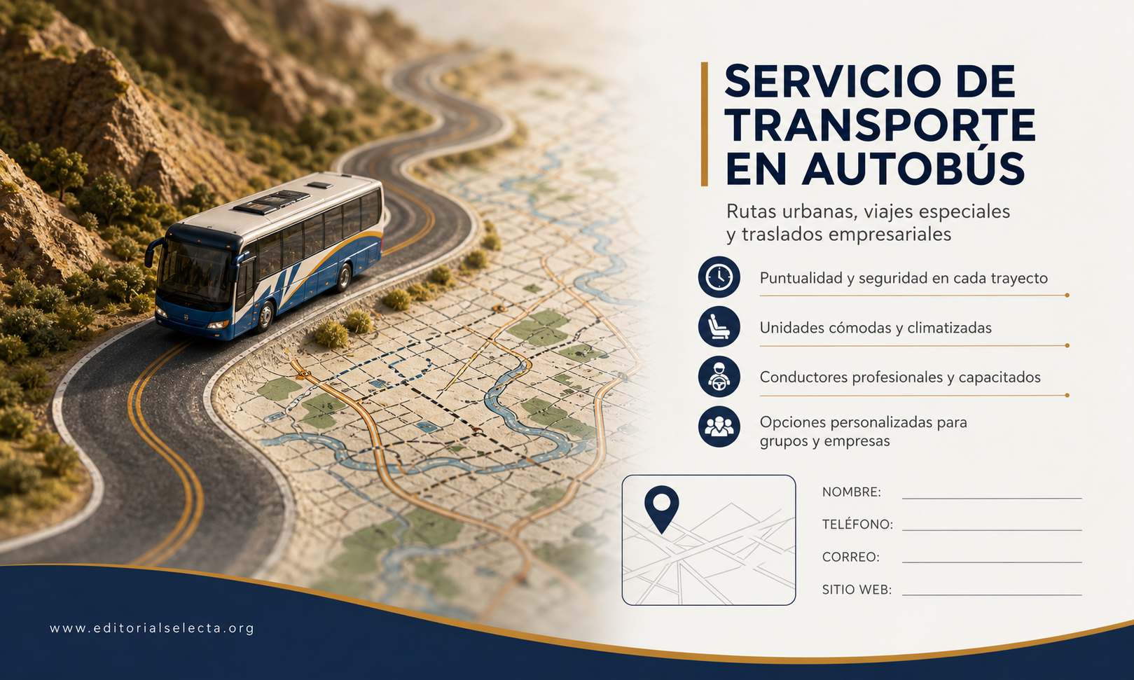 Tarjeta de Presentación Estándar · Bus (Frente) 2