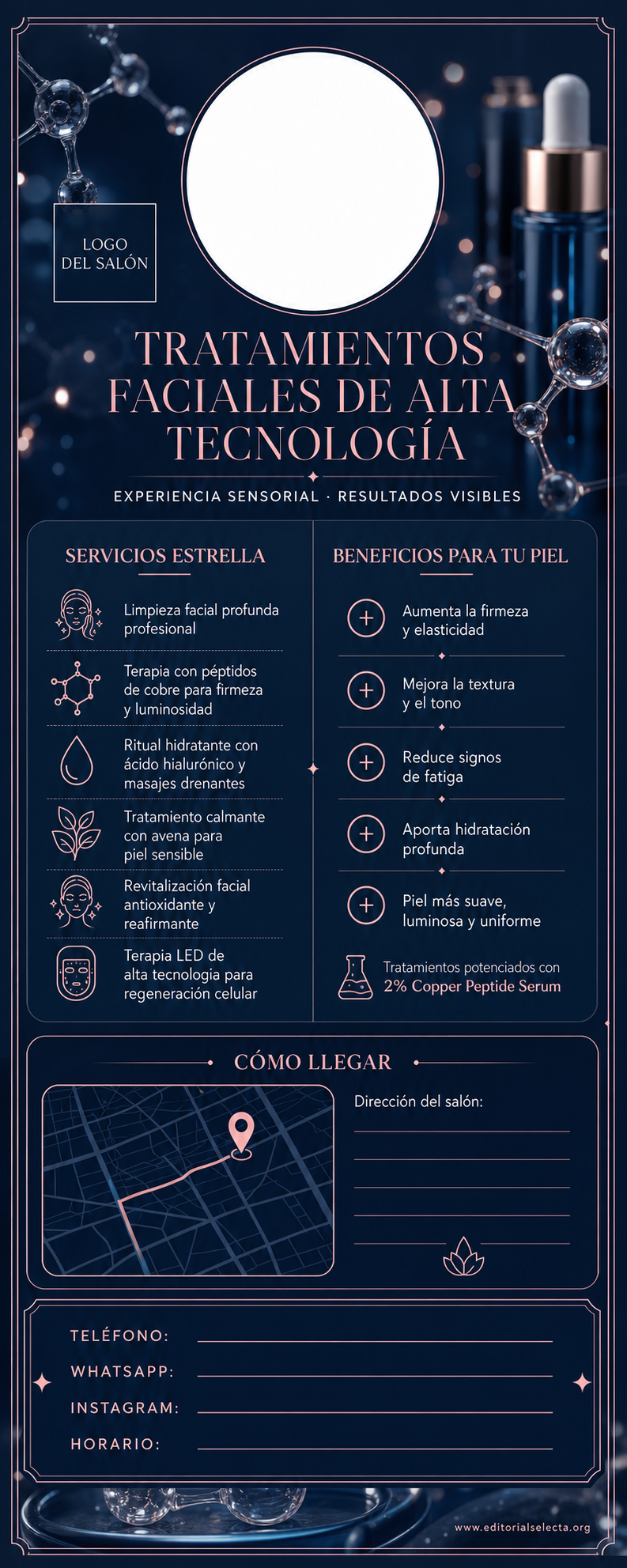Door Hanger · Salones de belleza (Frente) 2
