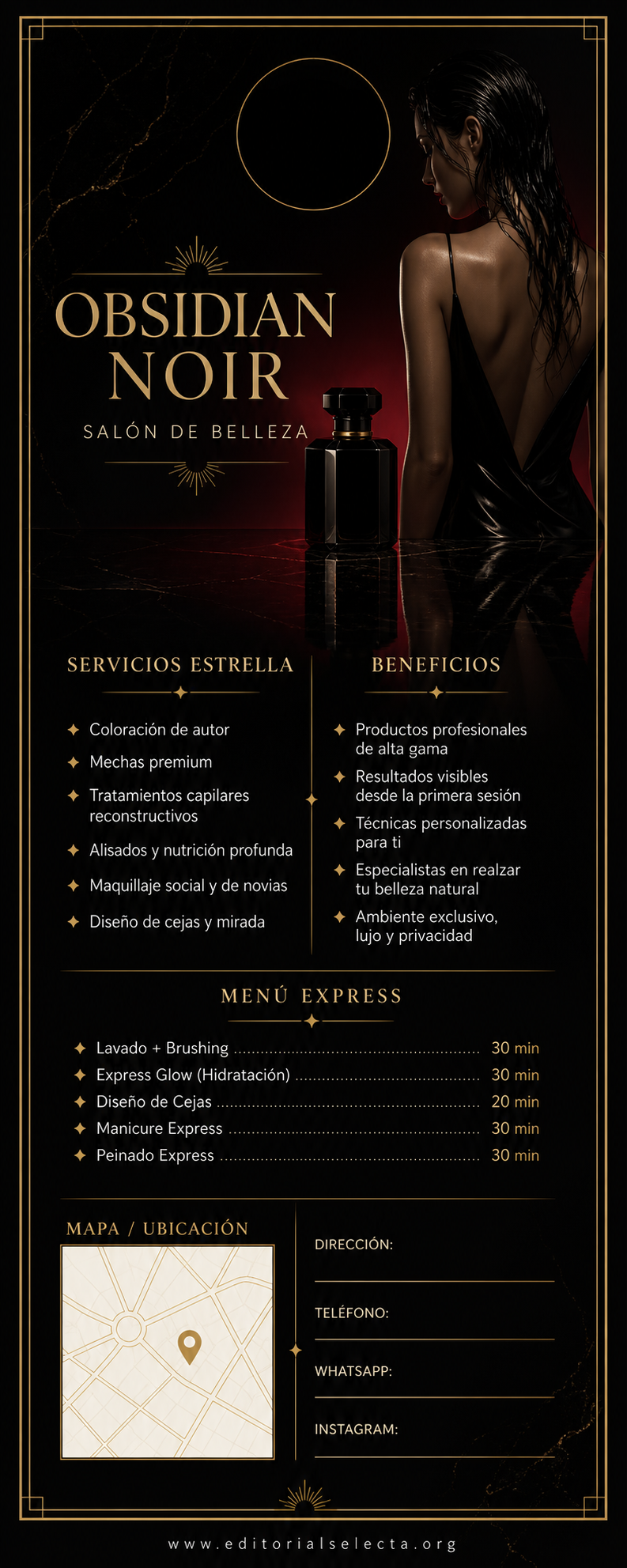 Door Hanger · Salones de belleza (Frente) 2