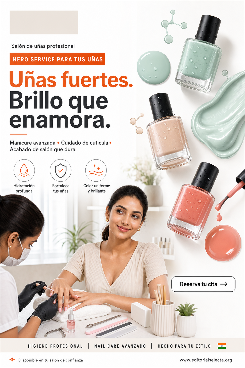 Póster · Salón de uñas