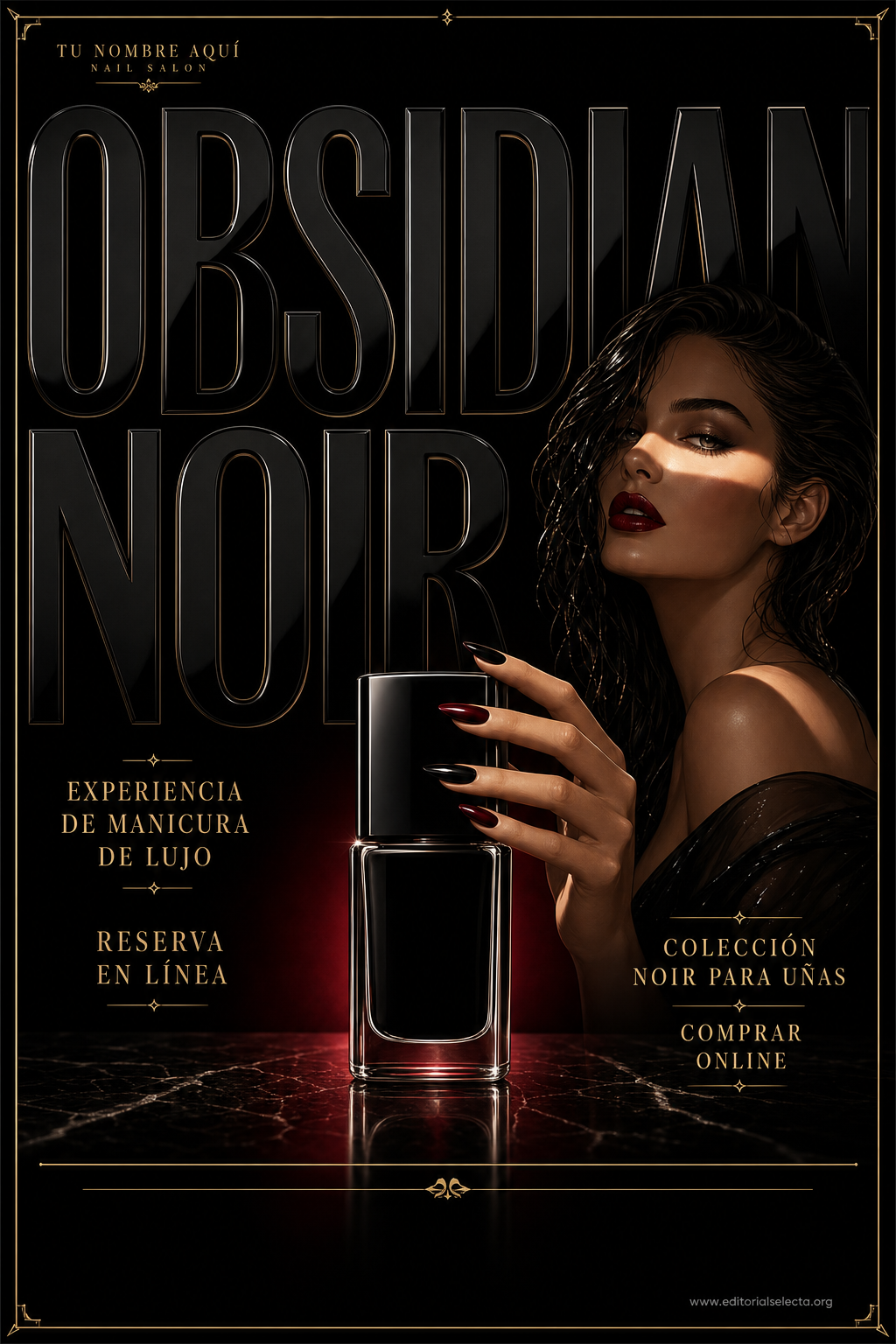 Póster · Salón de uñas