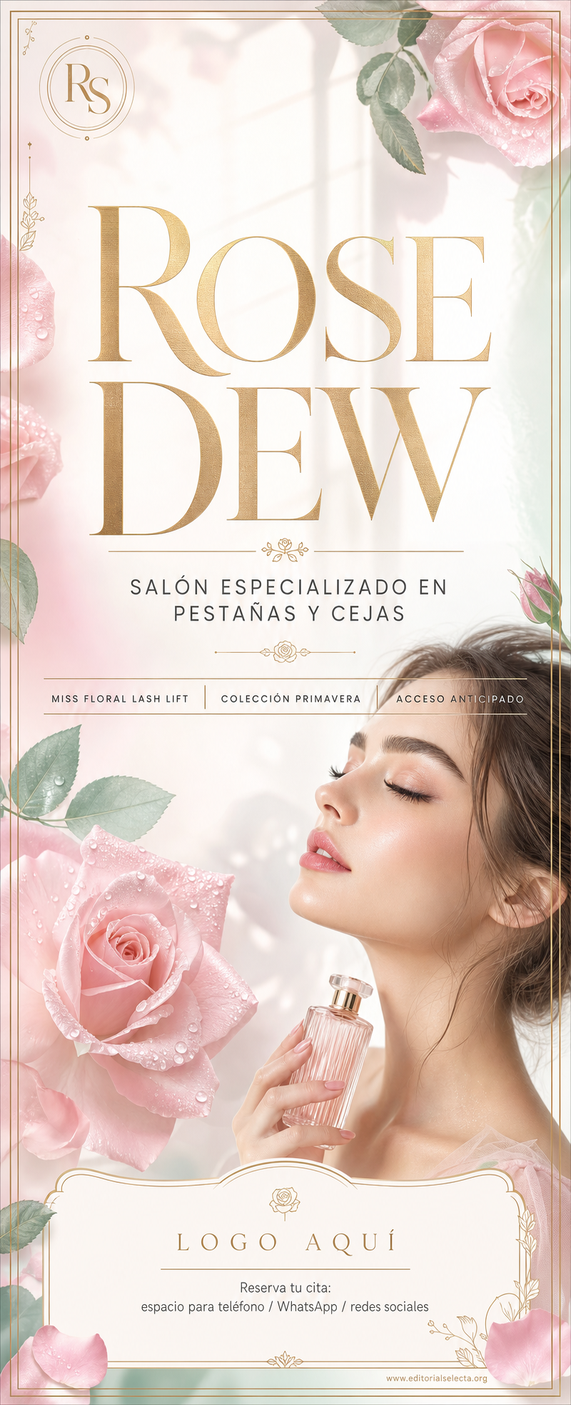 Banner Retráctil (Roll-Up) · Salón de pestañas y cejas