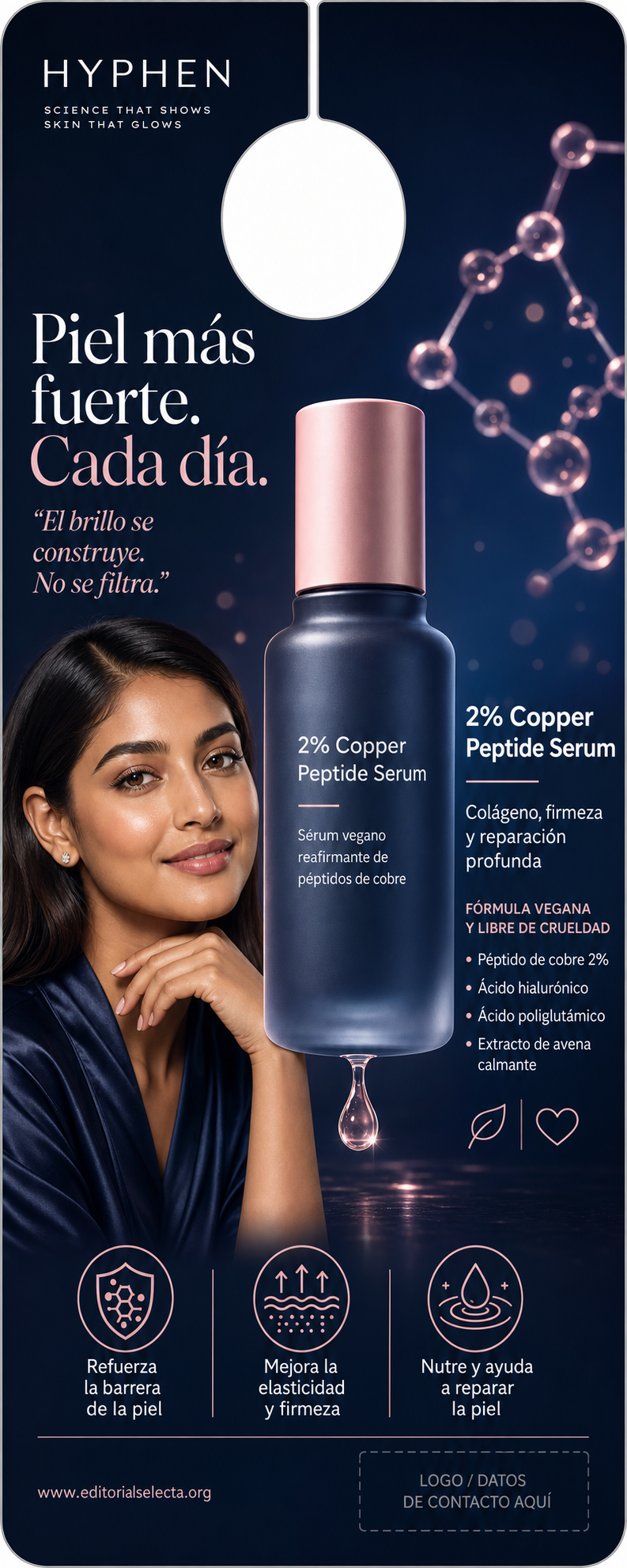 Door Hanger · Cosmética Vegana y Cruelty-Free: Marcas que garantizan la no (Frente)