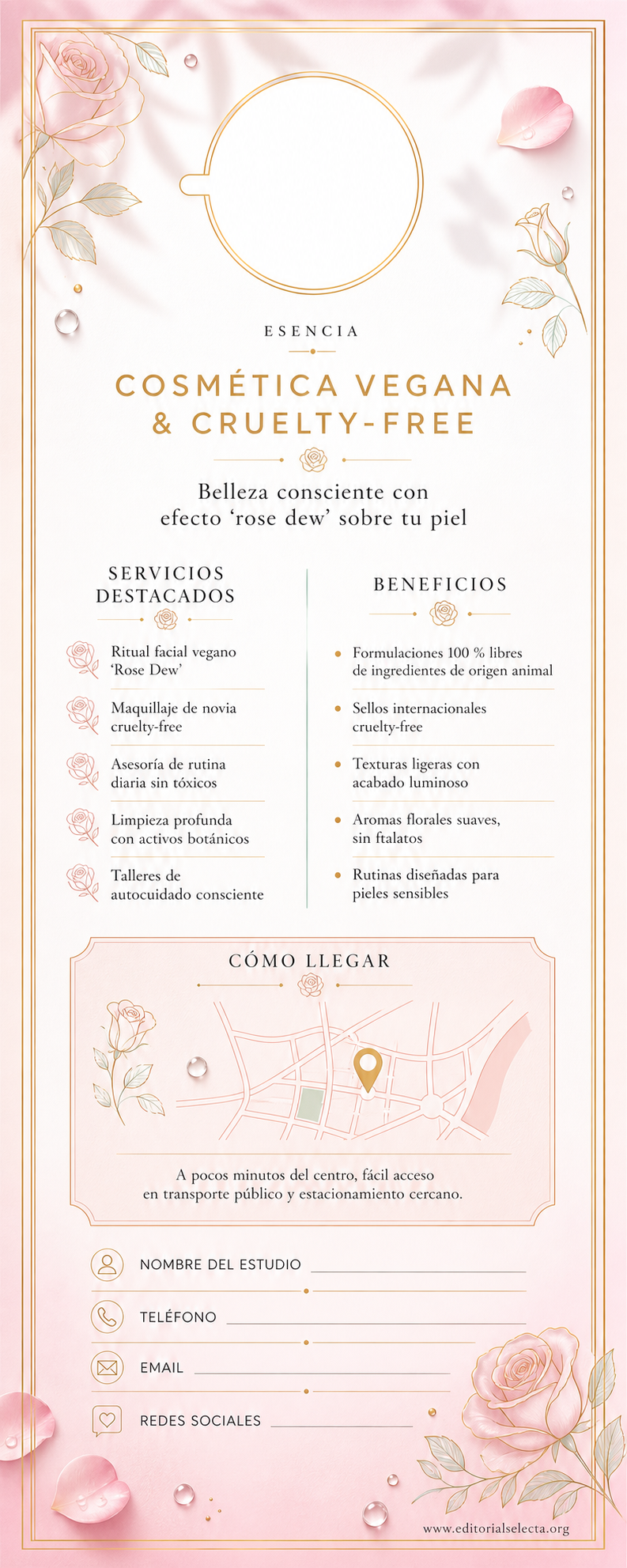 Door Hanger · Cosmética Vegana y Cruelty-Free: Marcas que garantizan la no (Reverso)