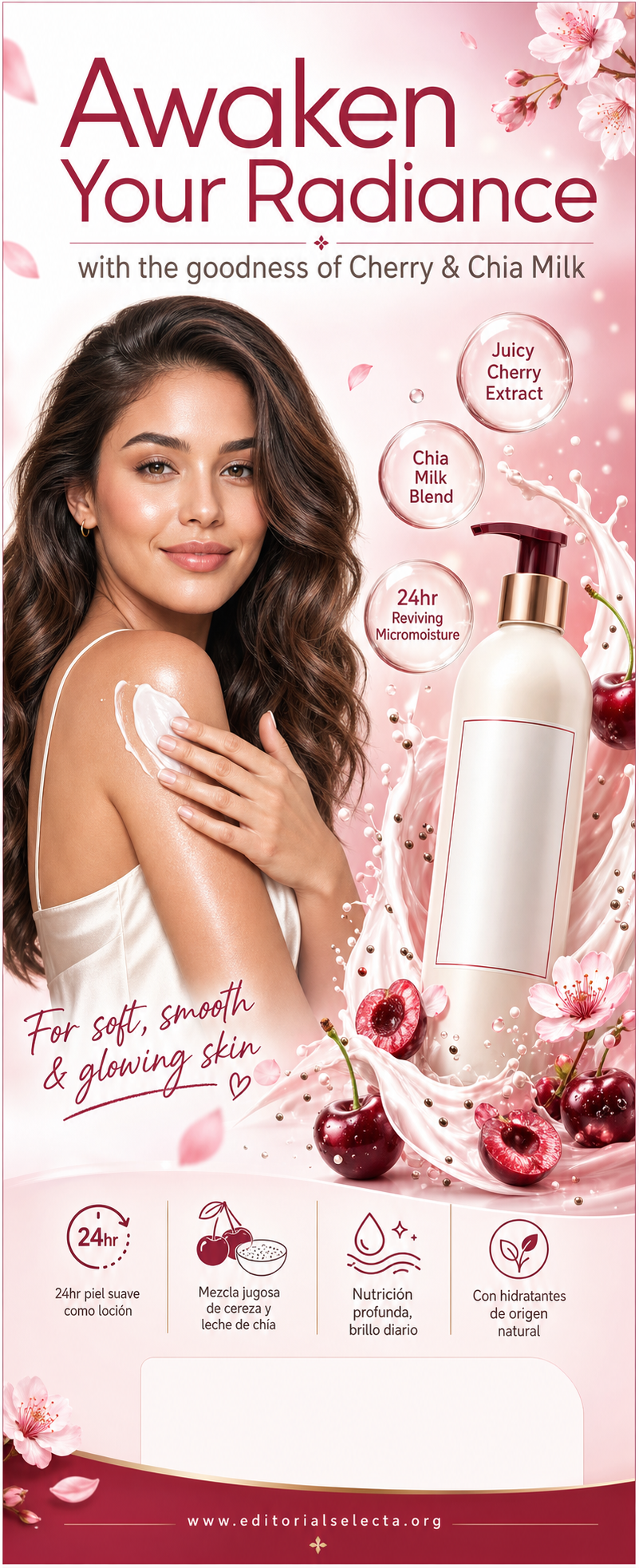 Banner Retráctil (Roll-Up) · Cosmética Clean (Limpia): Fórmulas transparentes que elimina