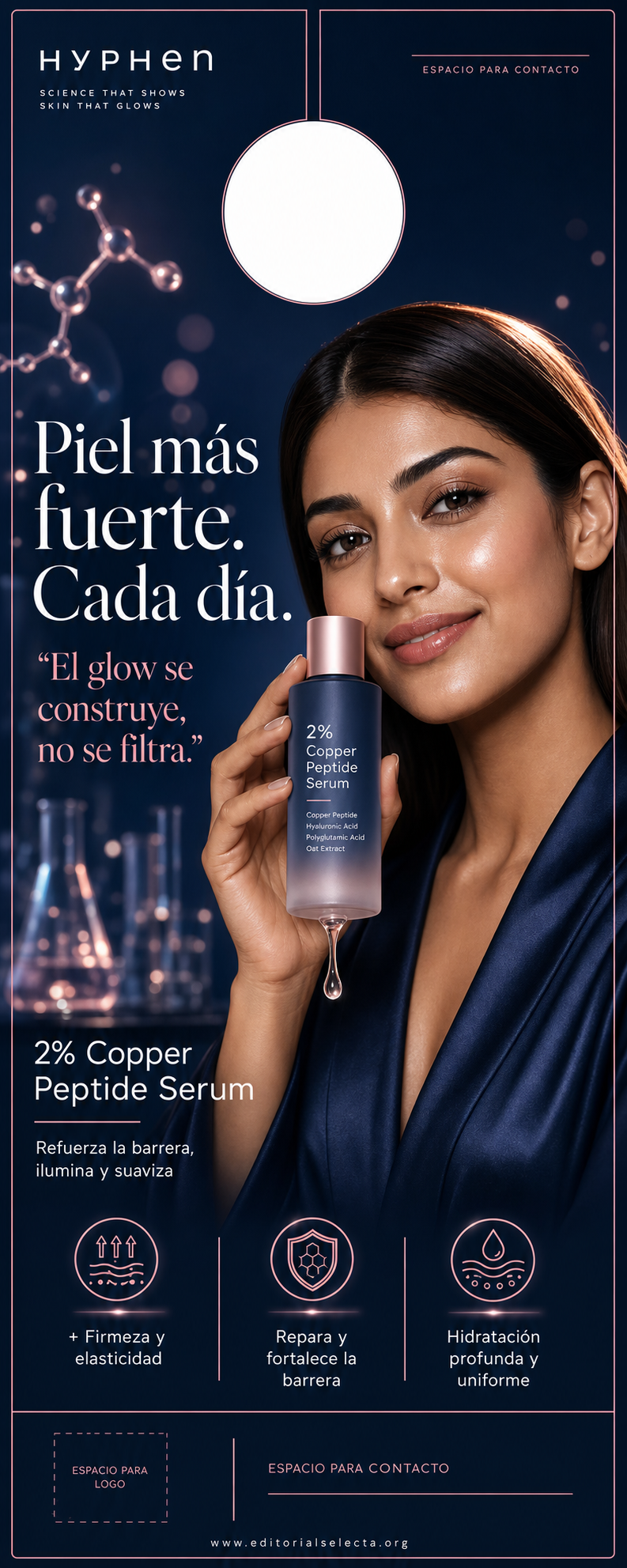 Door Hanger · Cosmética Clean (Limpia): Fórmulas transparentes que elimina (Frente)