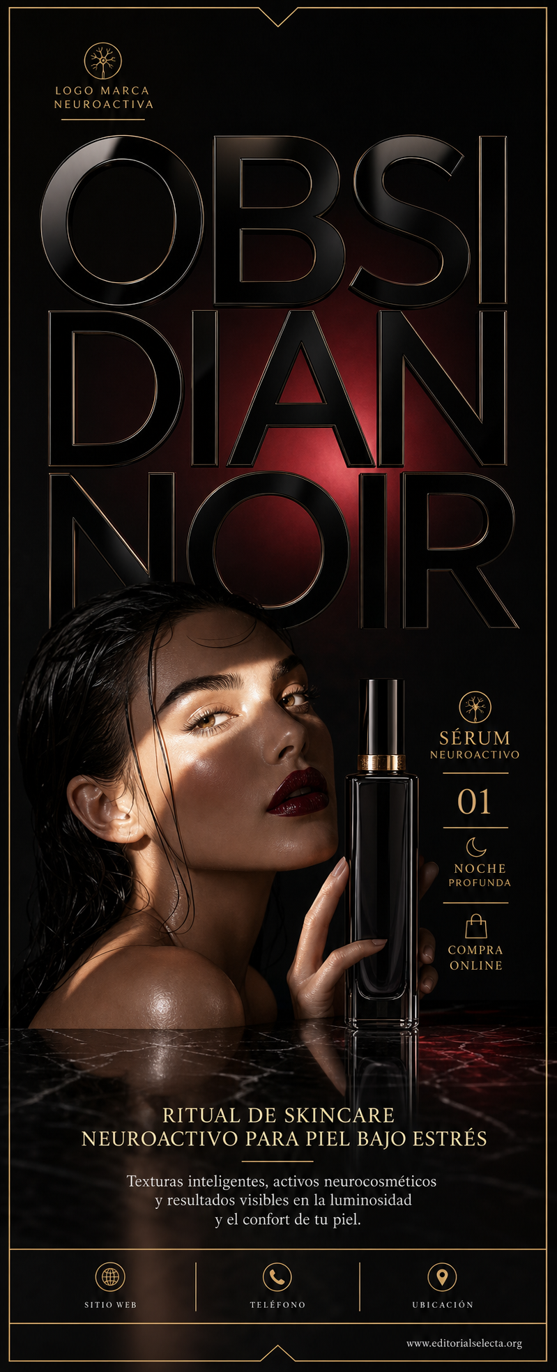 Banner Retráctil (Roll-Up) · Skincare Neuroactivo: Productos diseñados para reducir el es