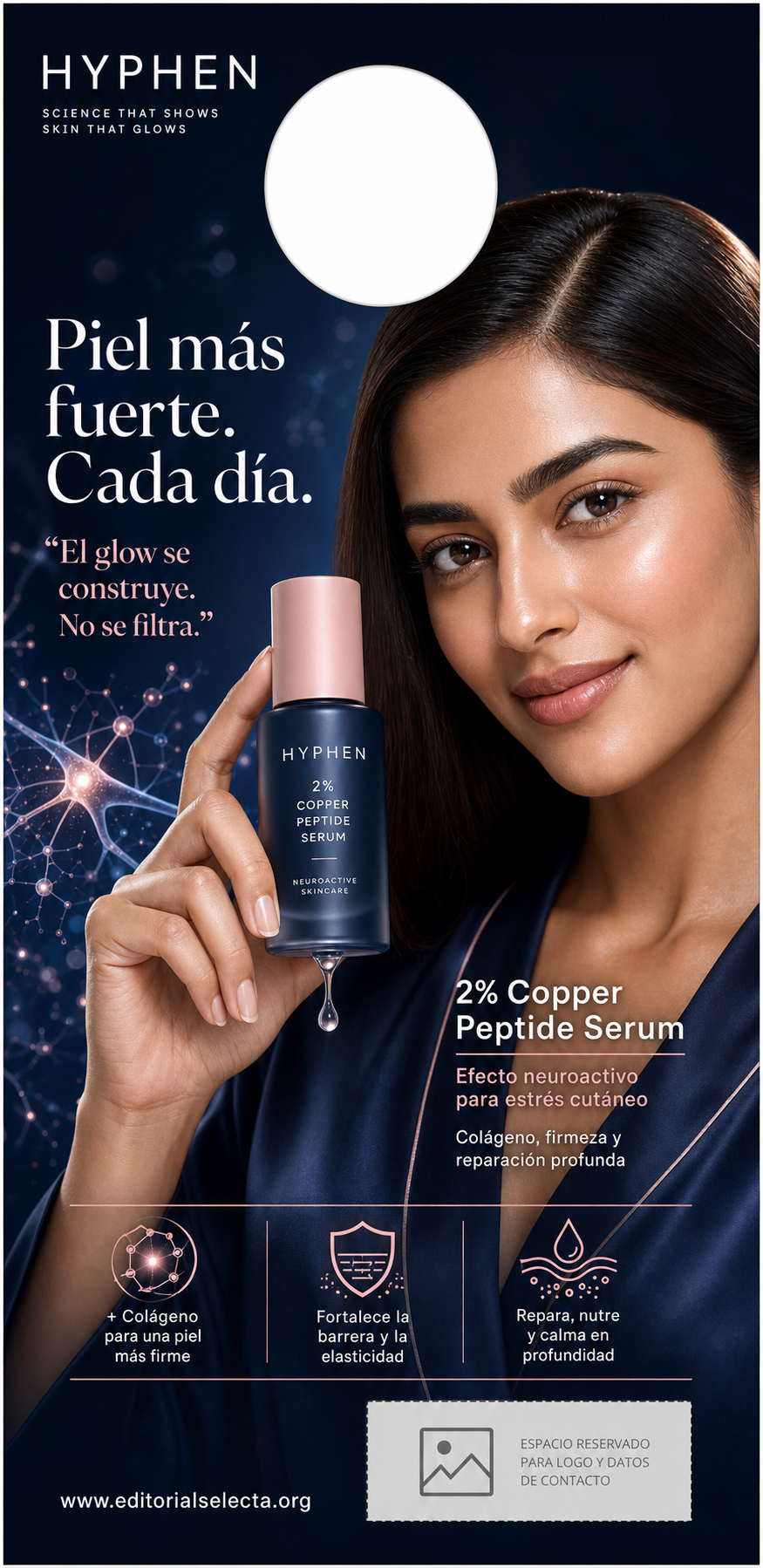 Door Hanger · Skincare Neuroactivo: Productos diseñados para reducir el es (Frente)