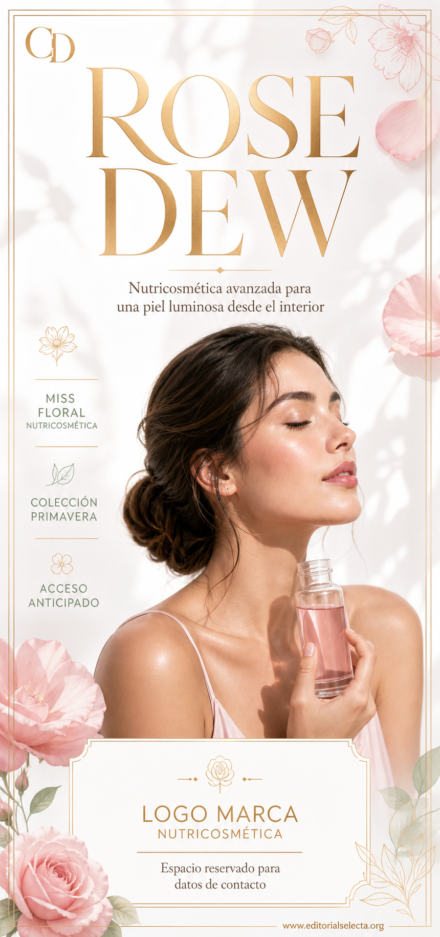 Banner Retráctil (Roll-Up) · Nutricosmética: Tratamientos en cápsulas o polvos que actúan