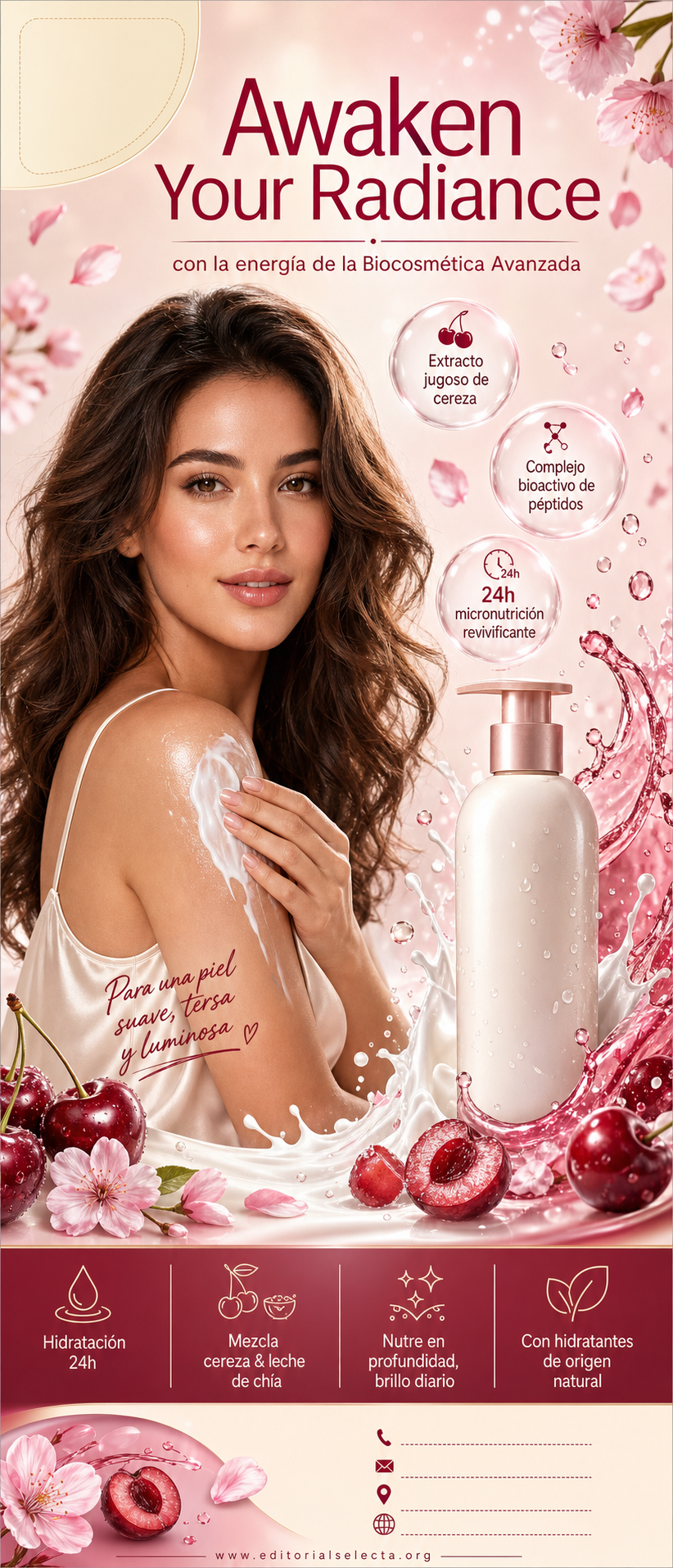 Banner Retráctil (Roll-Up) · Biocosmética y Biotecnología: Uso de células madre, péptidos