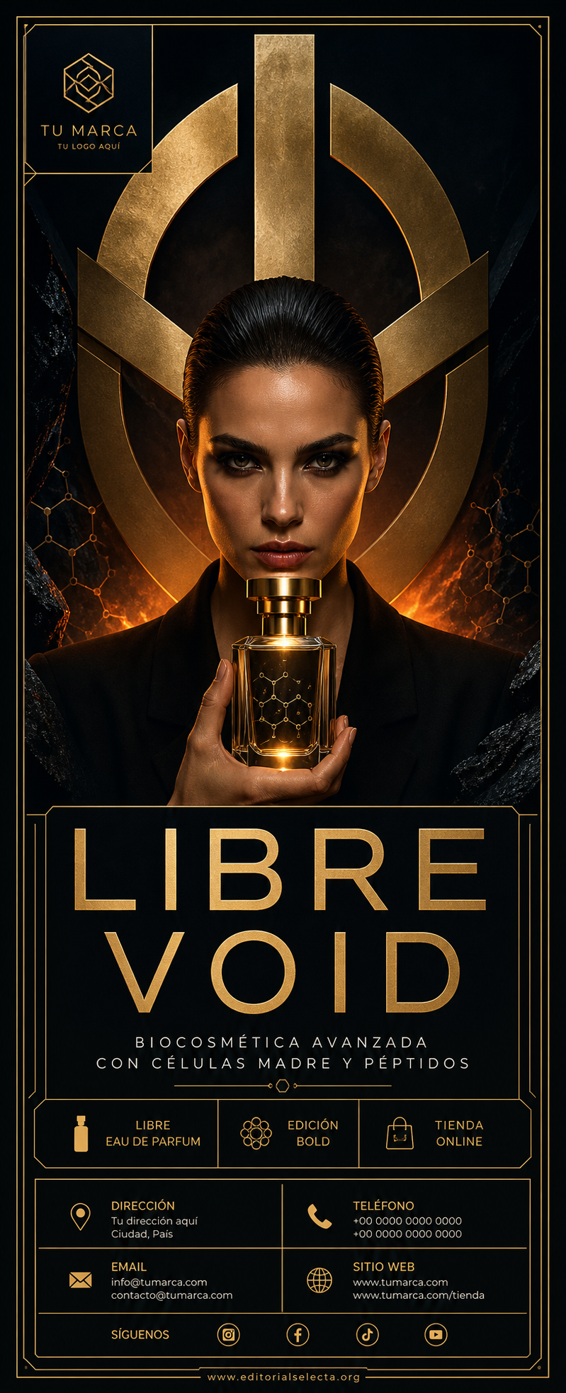 Banner Retráctil (Roll-Up) · Biocosmética y Biotecnología: Uso de células madre, péptidos