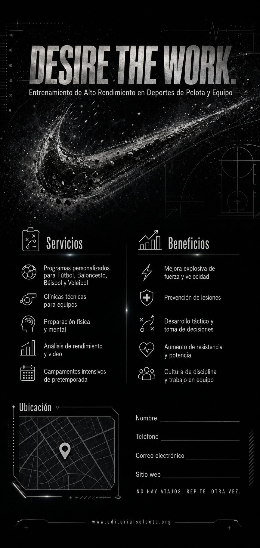 Tarjeta de Presentación Estándar · Deportes de Pelota y Equipo: Fútbol, Baloncesto, Béisbol, Vo (Reverso)