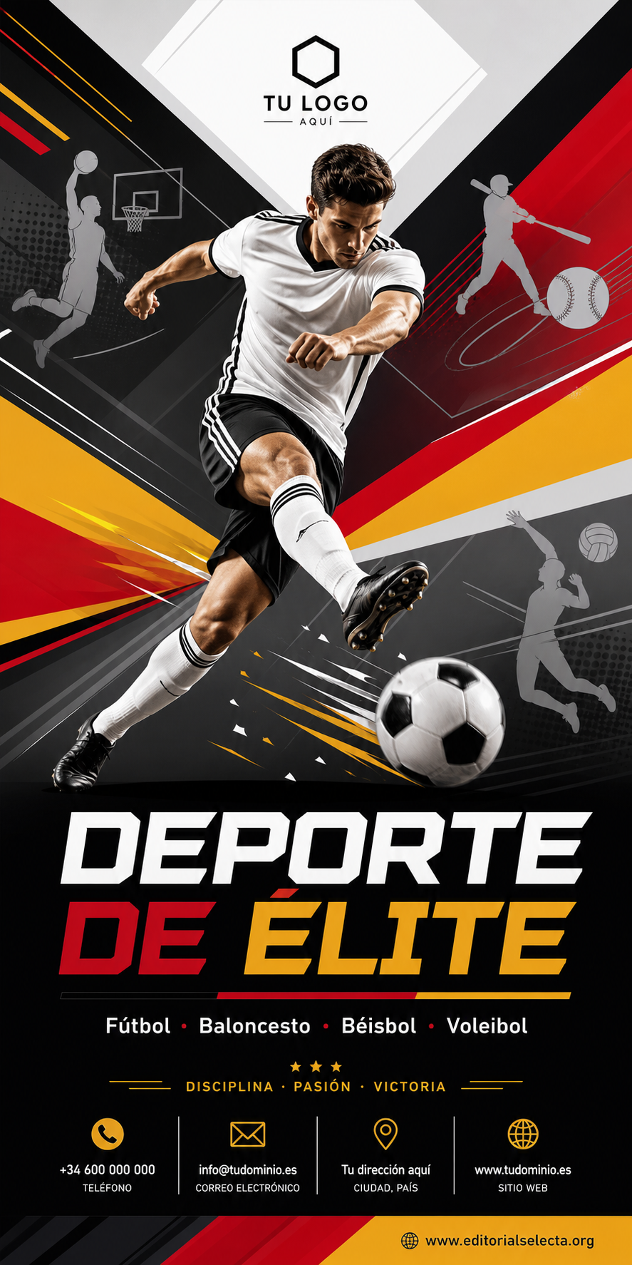 Banner Vinyl · Deportes de Pelota y Equipo: Fútbol, Baloncesto, Béisbol, Vo 3' x 6'