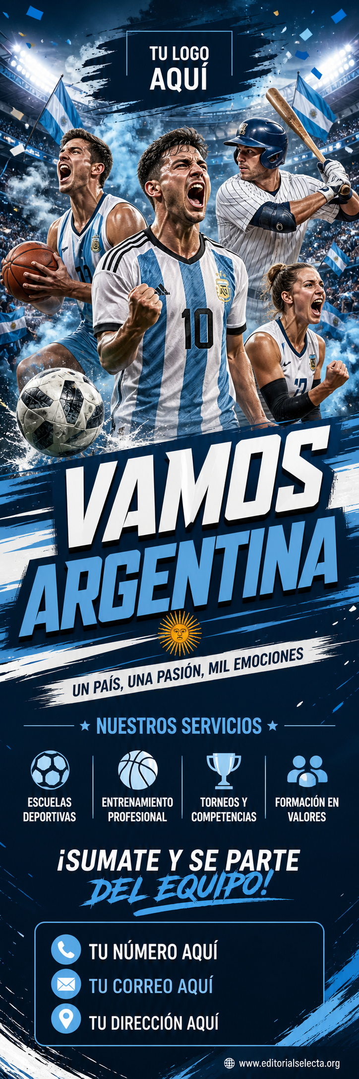 Banner Vinyl · Deportes de Pelota y Equipo: Fútbol, Baloncesto, Béisbol, Vo 2' x 6'