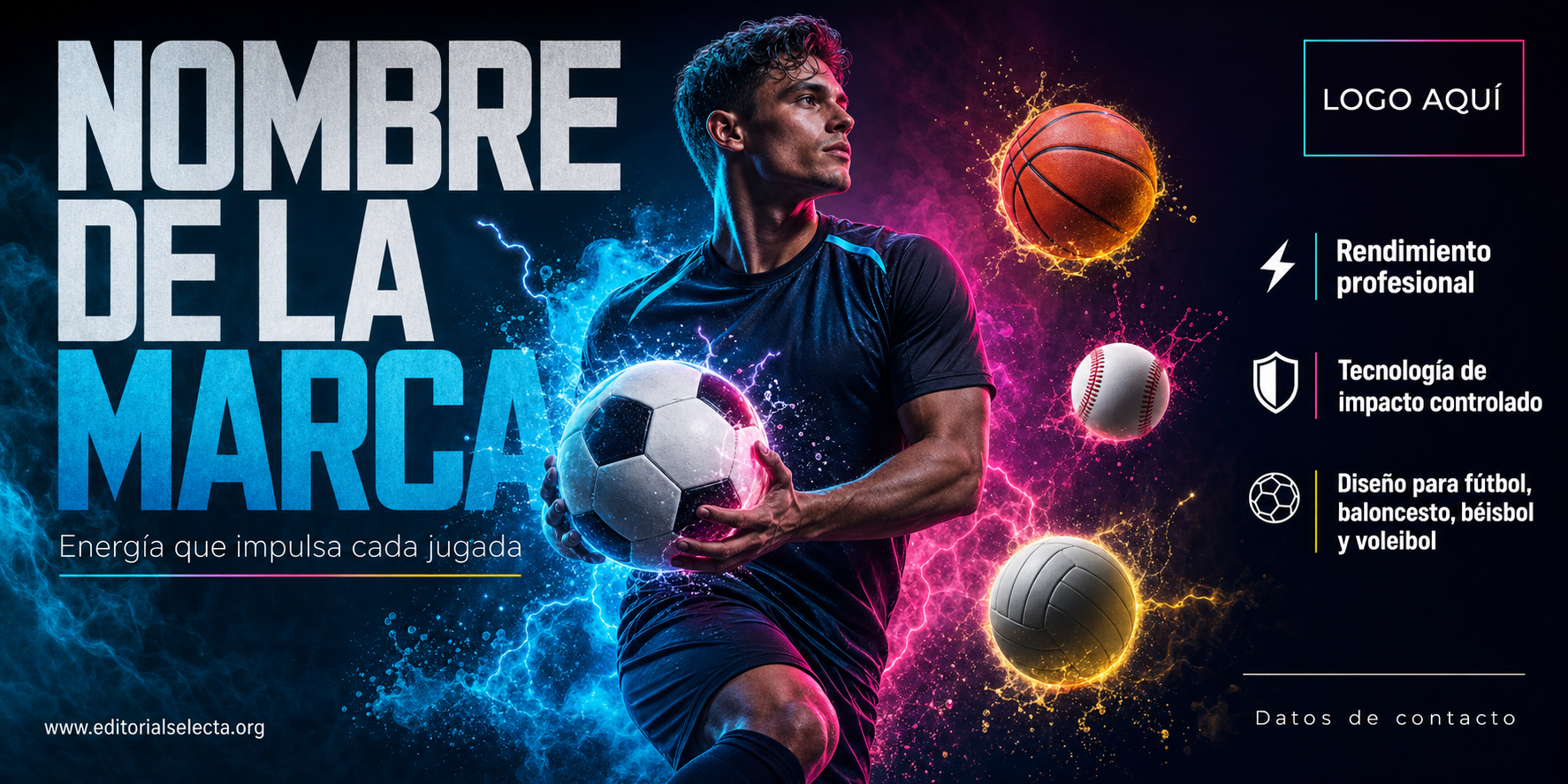 Banner Vinyl · Deportes de Pelota y Equipo: Fútbol, Baloncesto, Béisbol, Vo 3' x 6'