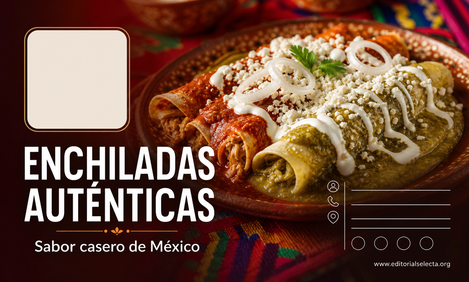 Tarjeta de Presentación Estándar · Comidas (Frente)