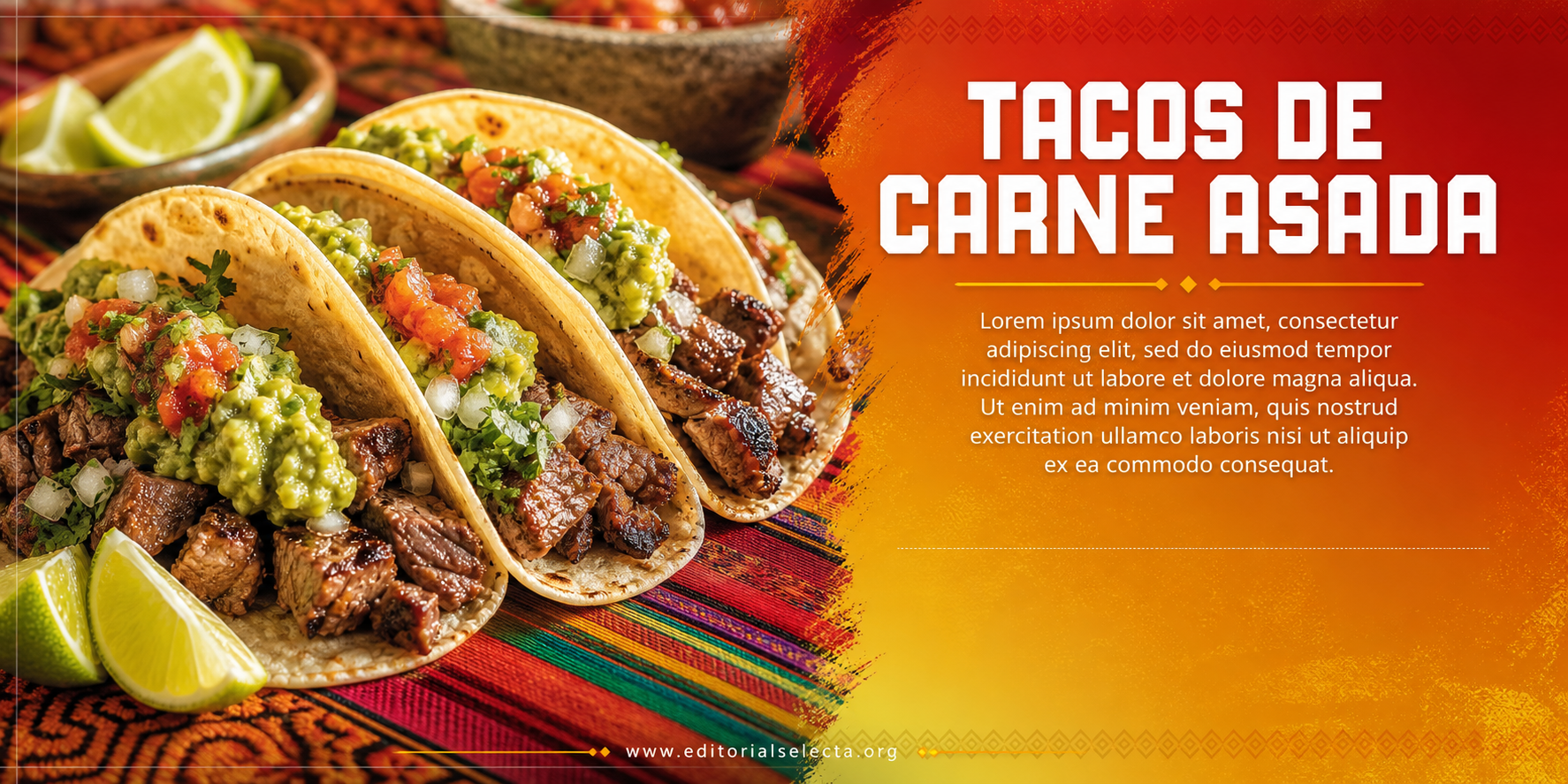 Banner Vinyl · Comidas 4' x 8'