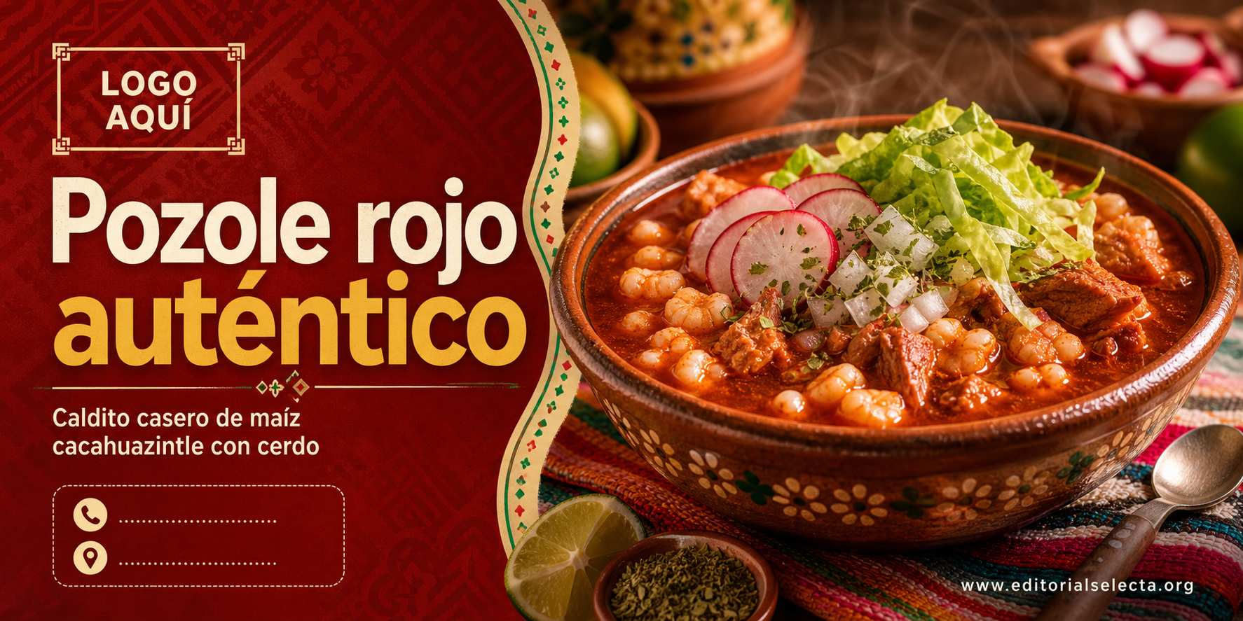 Banner Vinyl · Comidas 4' x 8'