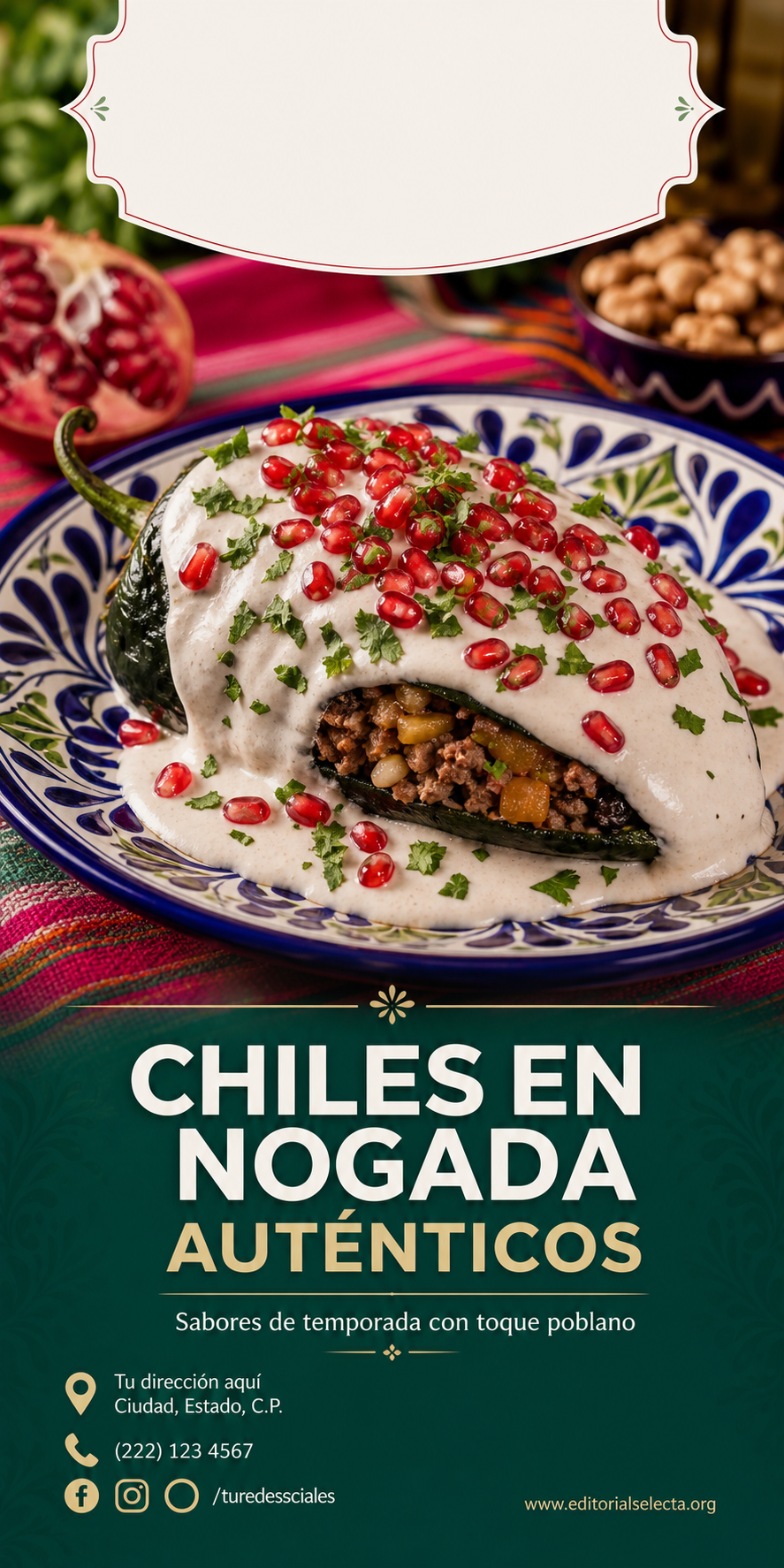 Banner Vinyl · Comidas 3' x 6'