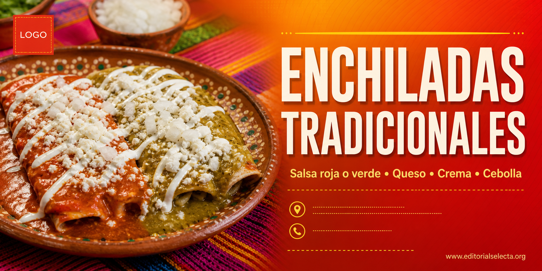 Banner Vinyl · Comidas 4' x 8'