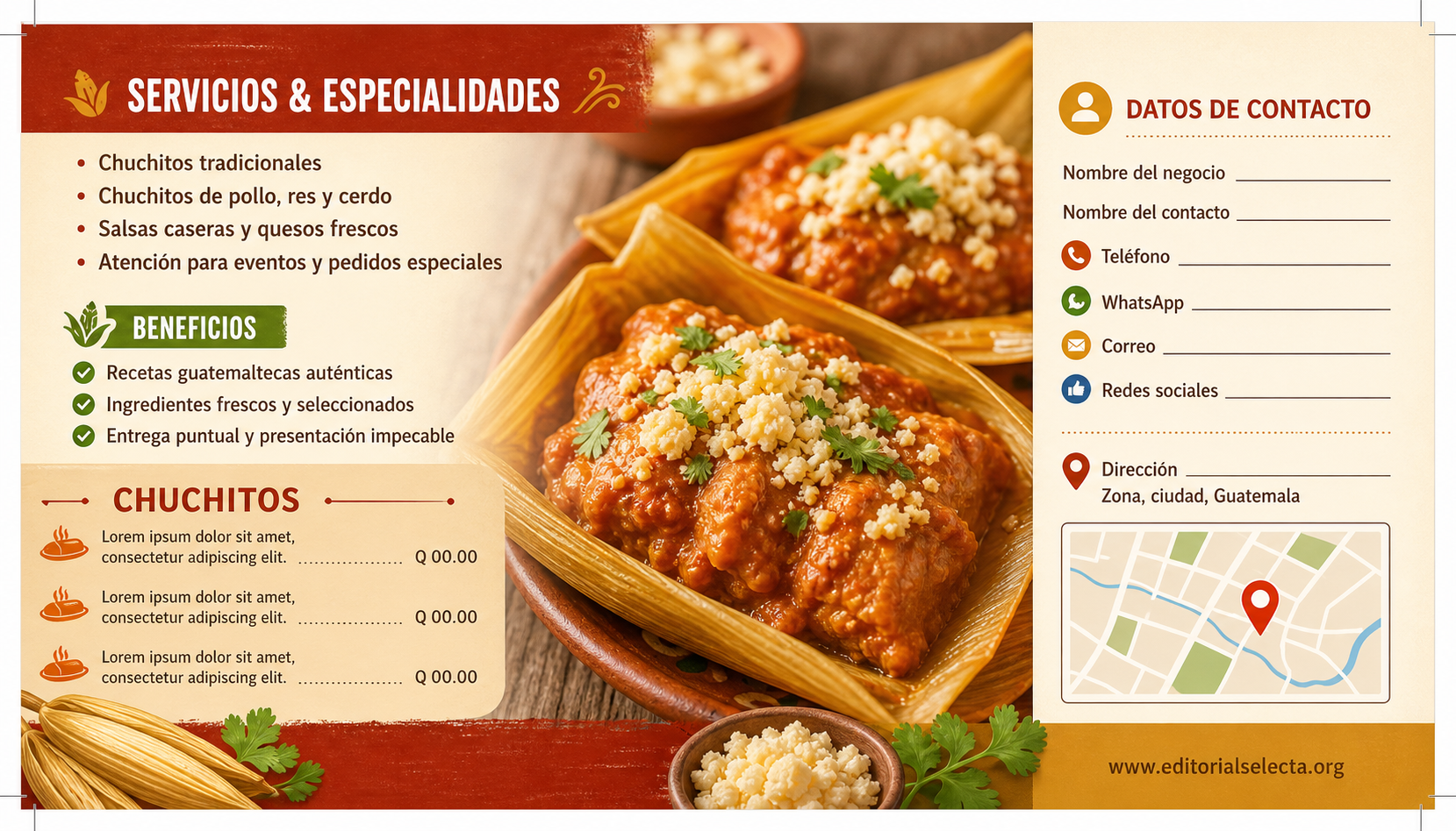 Tarjeta de Presentación Estándar · Guatemala (Frente) 2