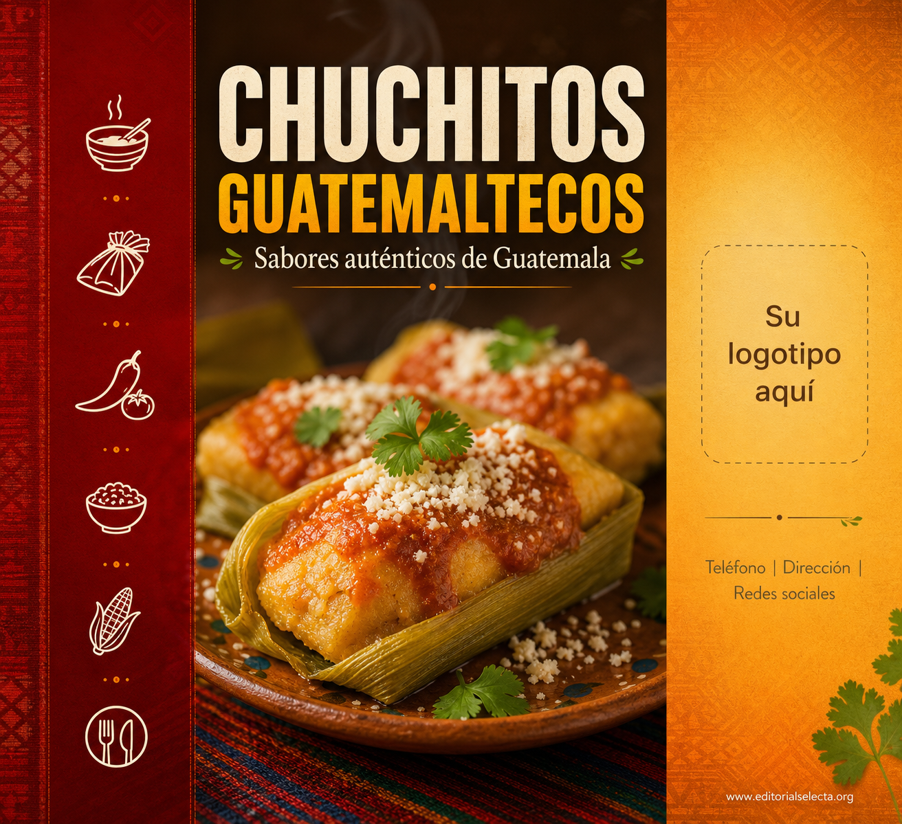 Menú Tríptico · Guatemala (Frente)