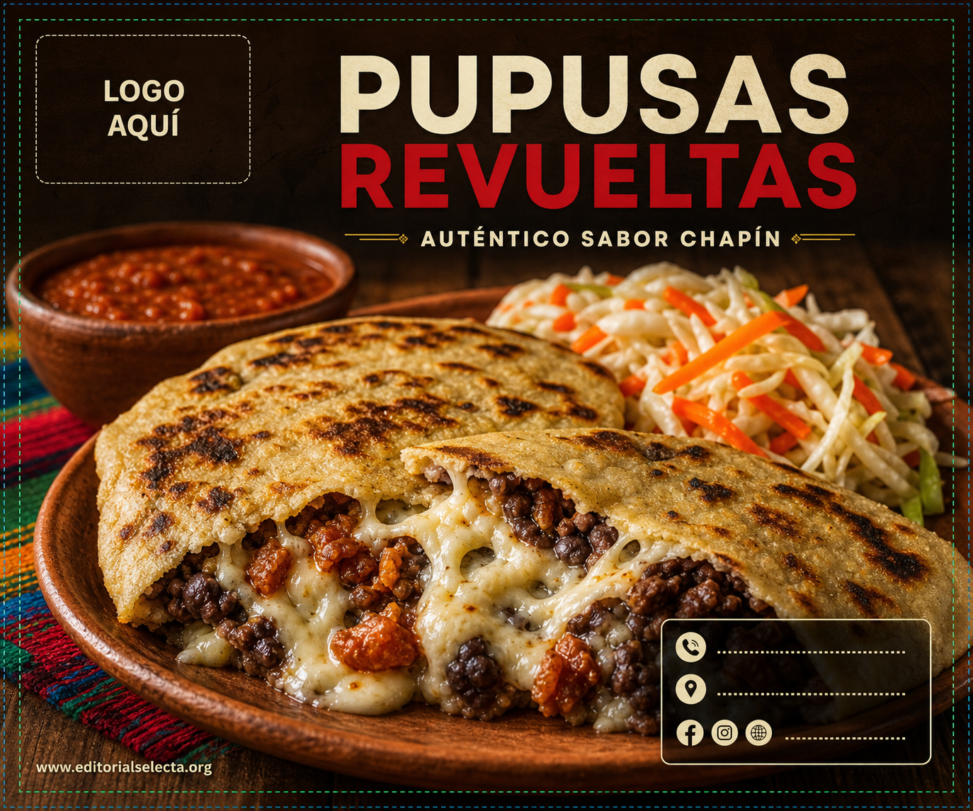 Menú Tríptico · Guatemala (Frente)