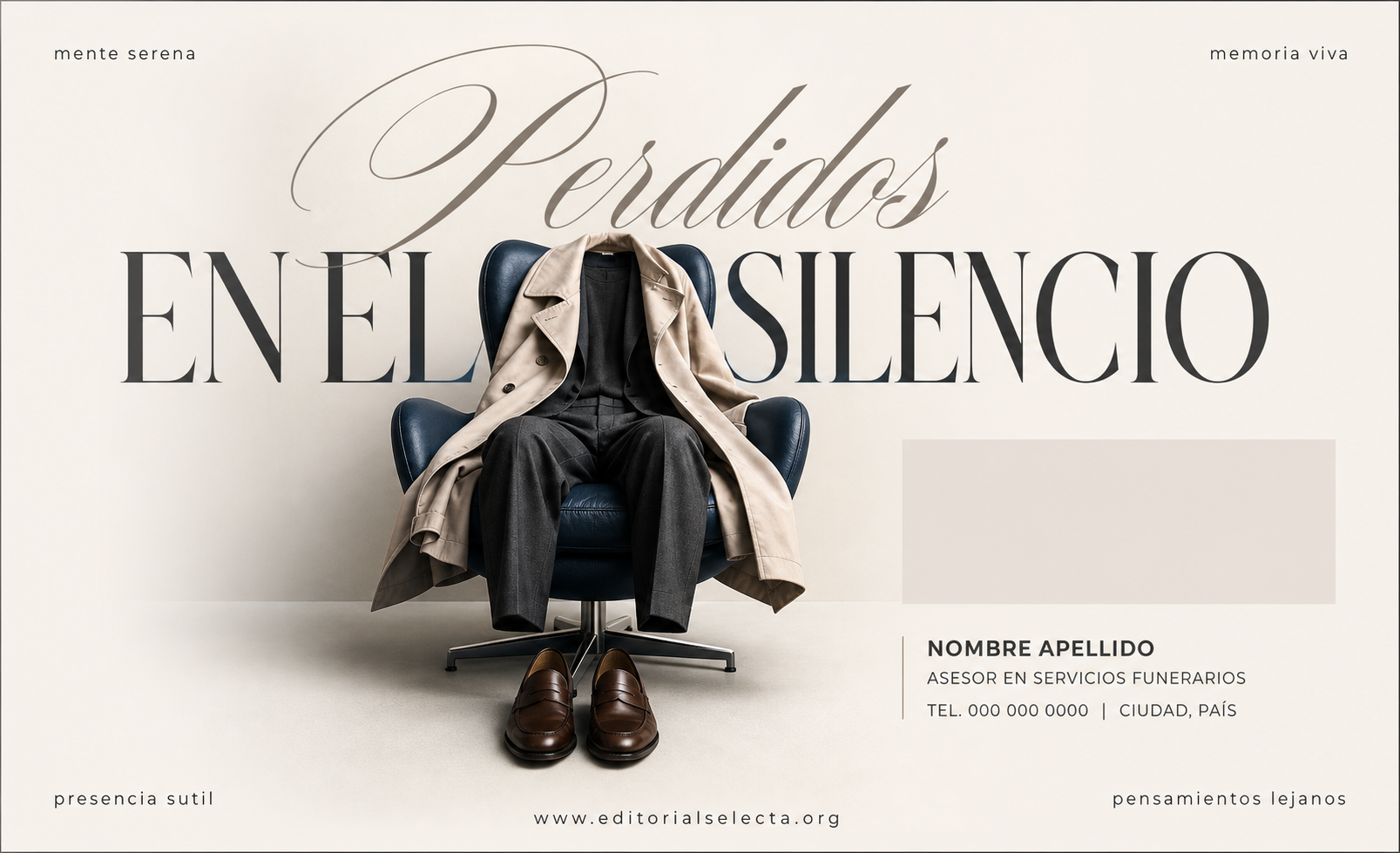Tarjeta de Presentación Estándar · Funerales (Frente)