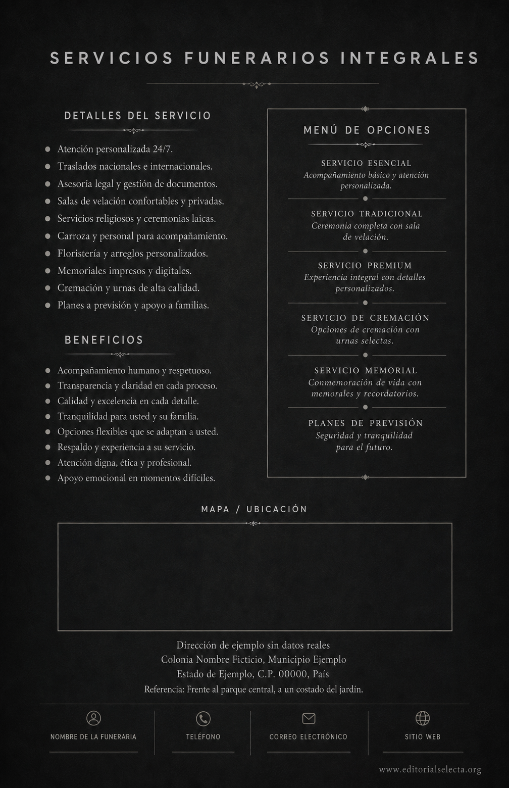 Flyer Media Carta · Funerales (Frente) 2