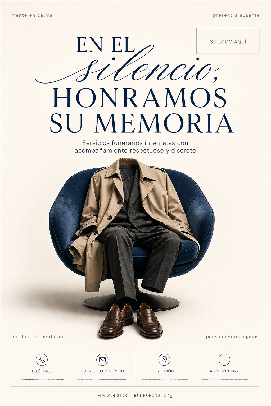Flyer Media Carta · Funerales (Frente)