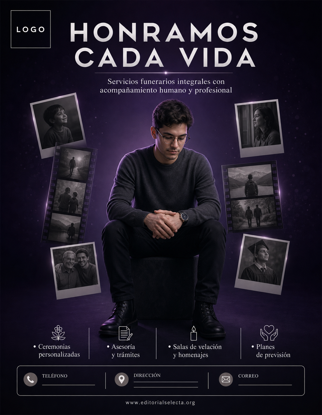 Flyer Carta Completa · Funerales (Frente)