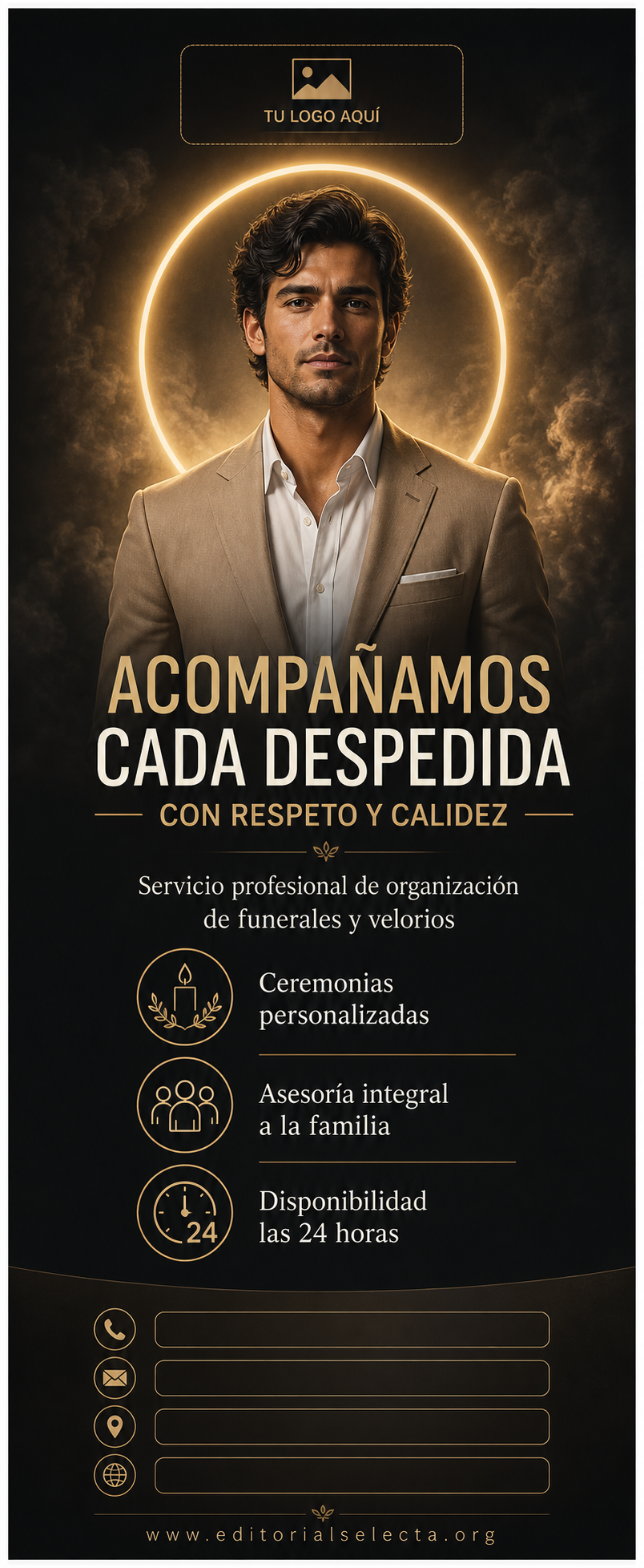 Banner Retráctil (Roll-Up) · Funerales