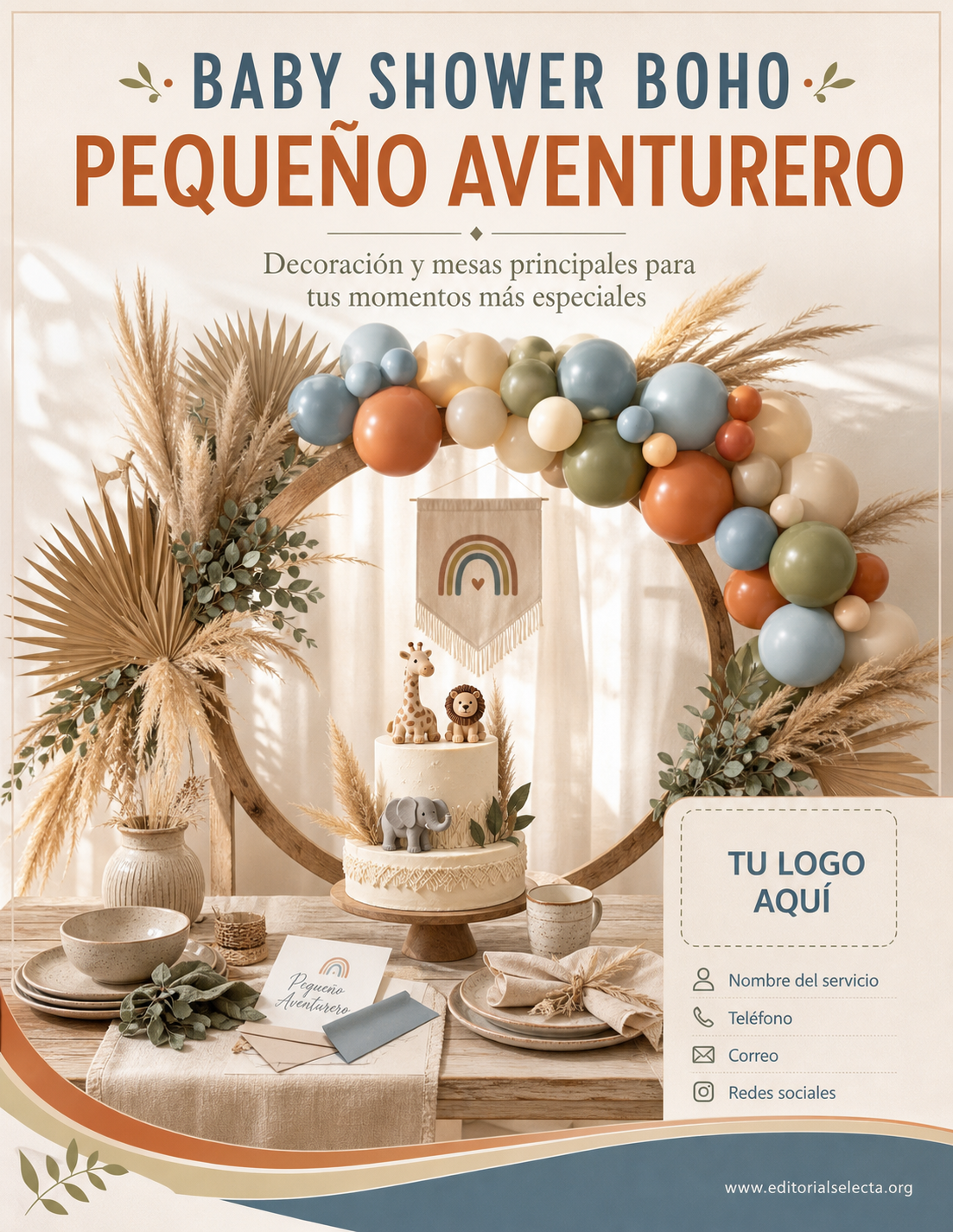 Flyer Carta Completa · Baby Shower (Frente)