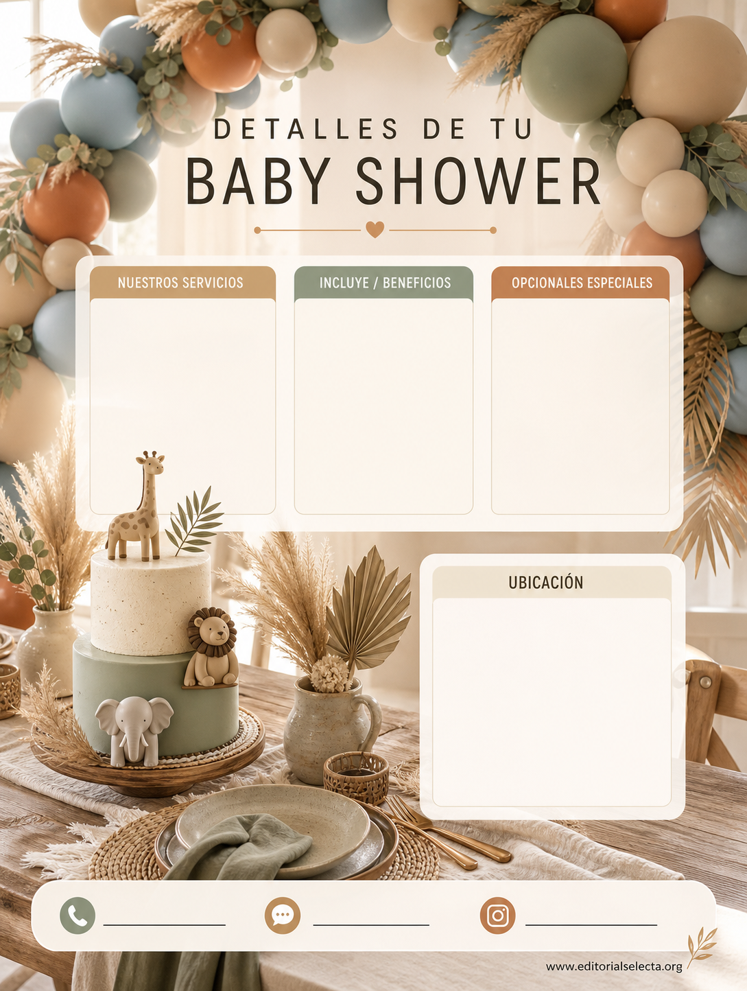 Flyer Carta Completa · Baby Shower (Frente) 2