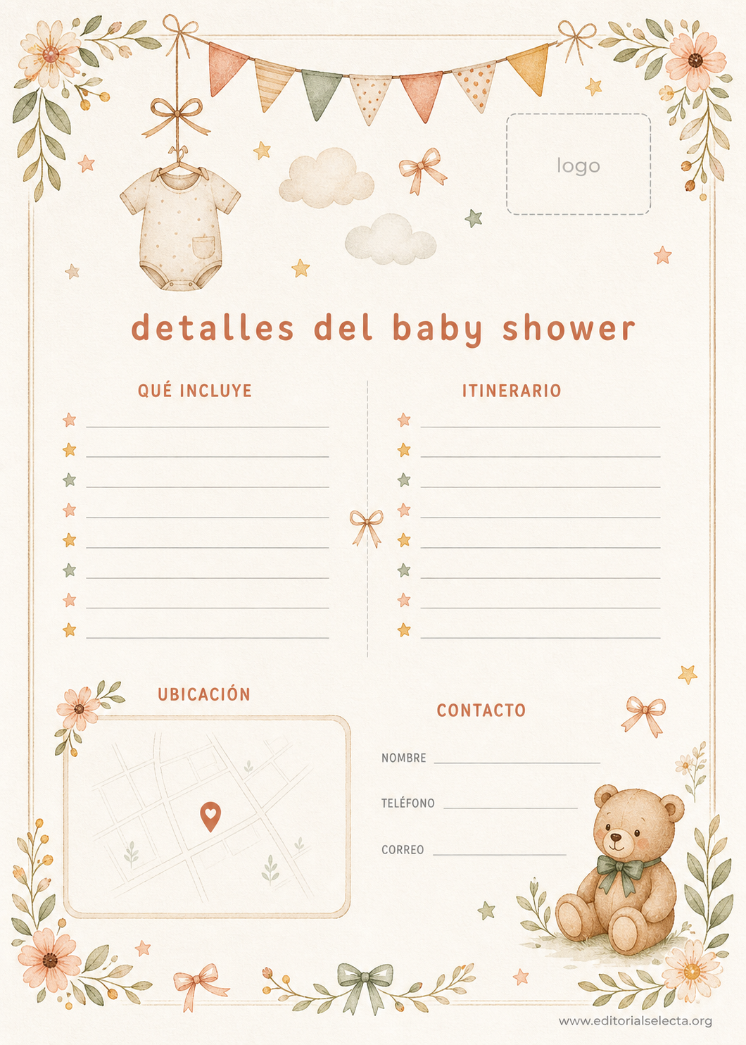 Invitación · Baby Shower (Frente) 2
