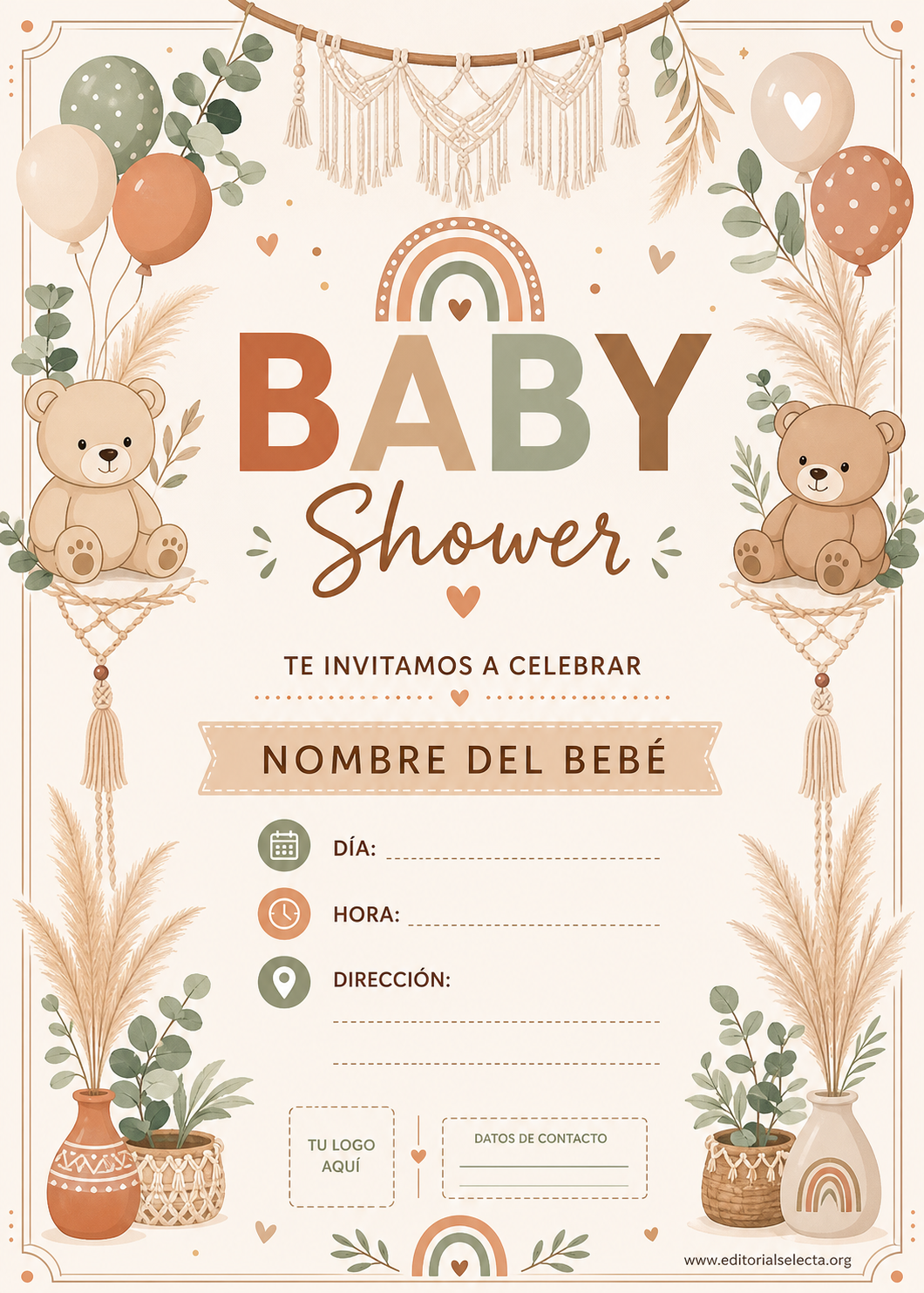 Invitación · Baby Shower (Frente)