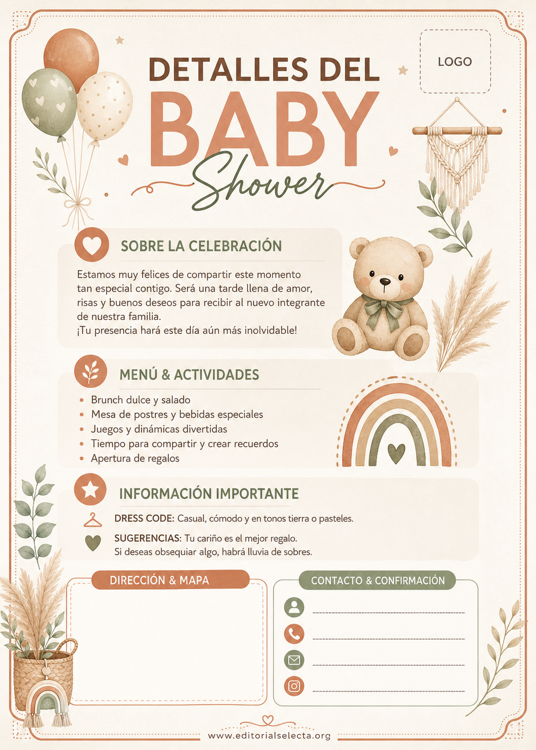 Invitación · Baby Shower (Frente) 2